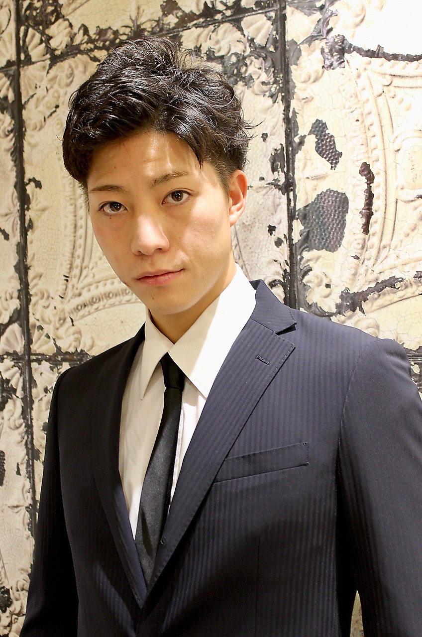 メンズ/刈り上げ/アップバング/ショート