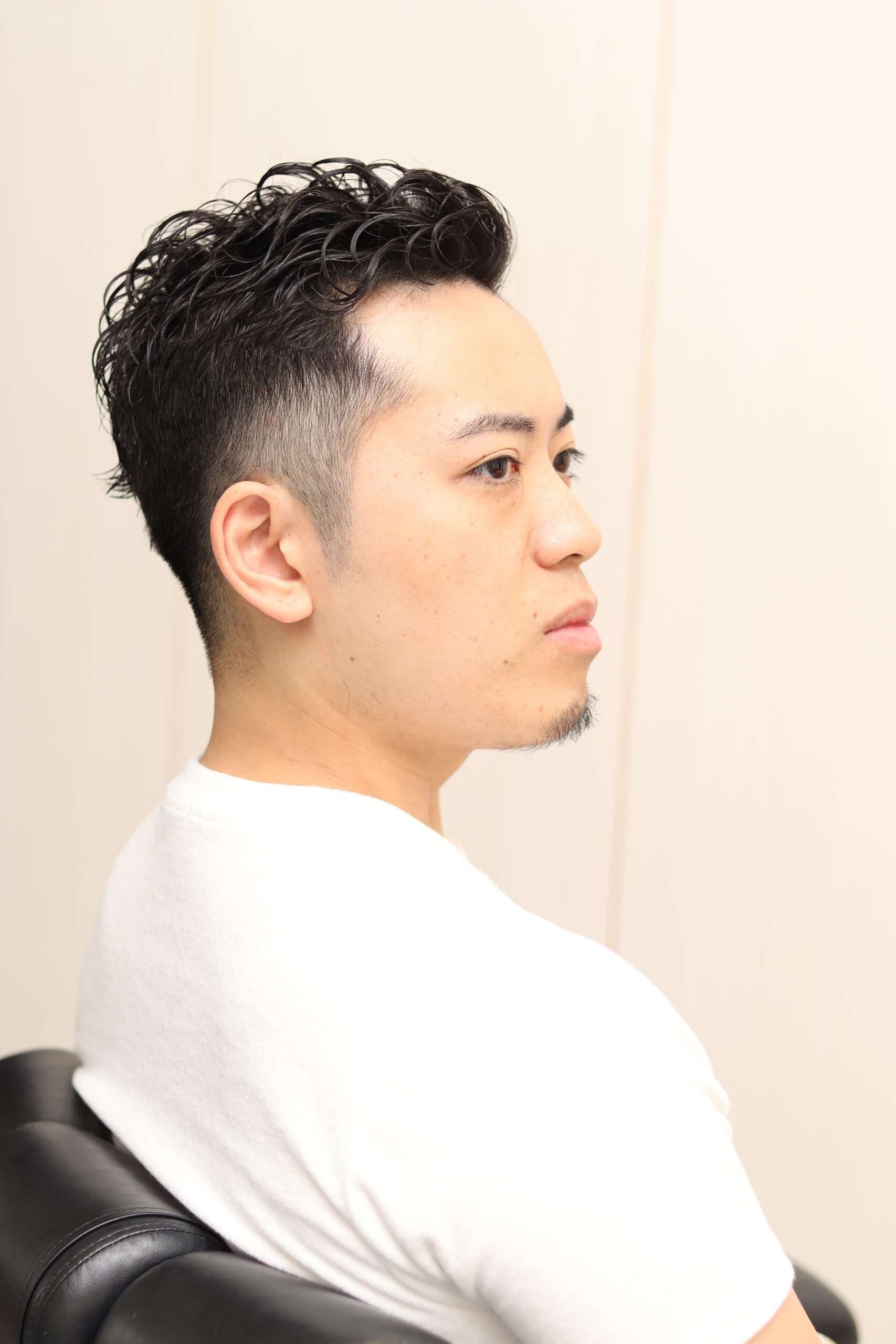 メンズ/ショートスタイル/刈り上げ/アップバングスタイル