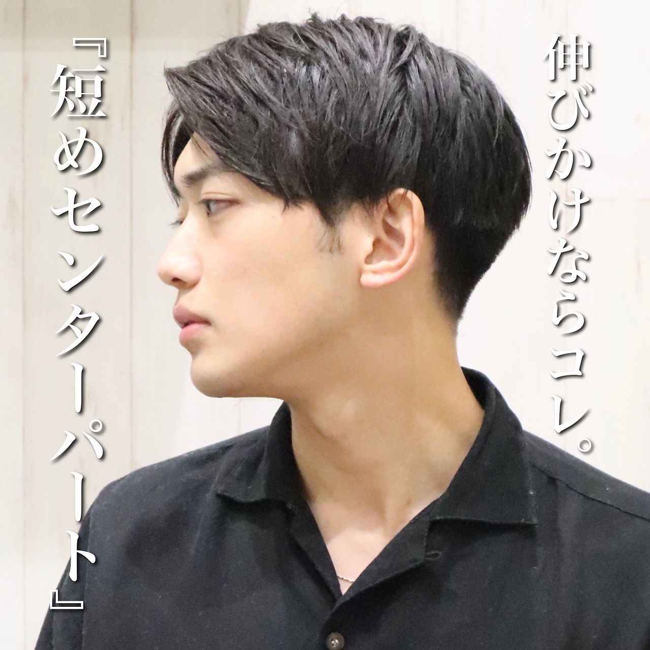 メンズ/刈り上げ/ツーブロック/センターパート