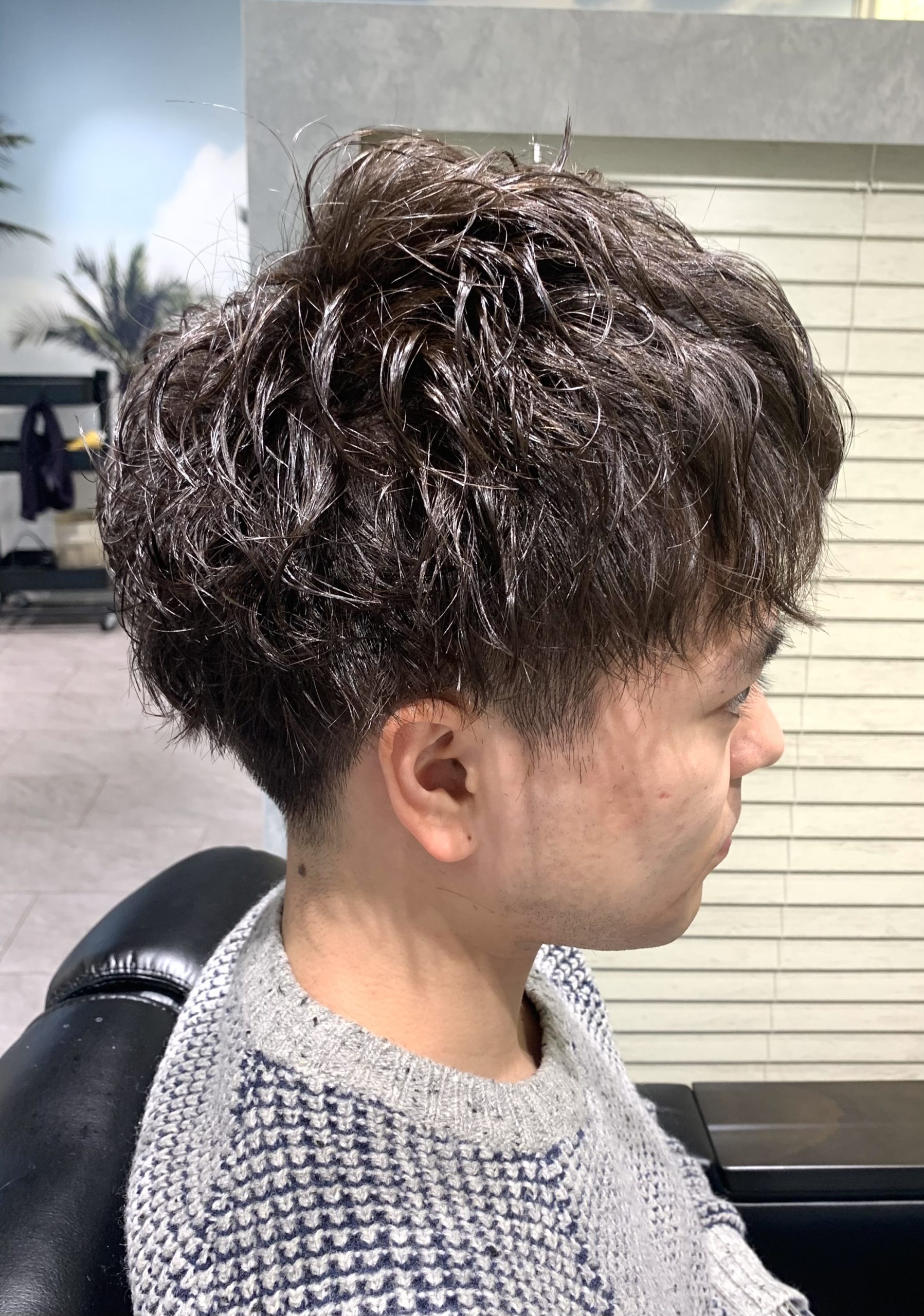 緩めスパイラルパーマ/マッシュ/ツーブロック/10代/20代