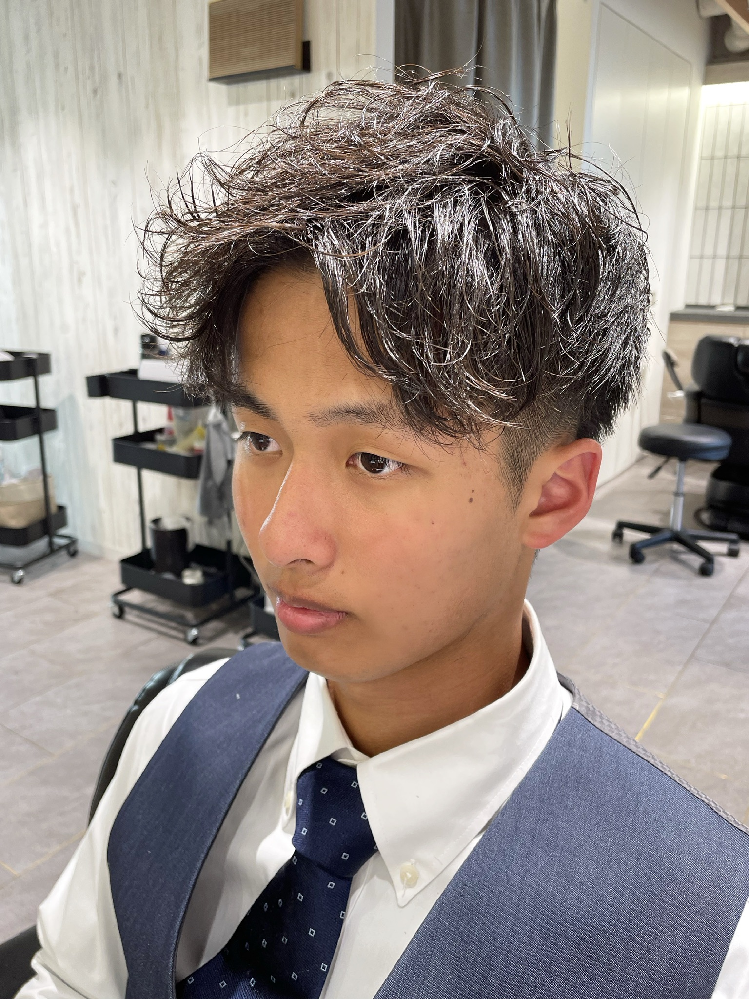 ツーブロック/ツイスパ/アップバング/メンズパーマ