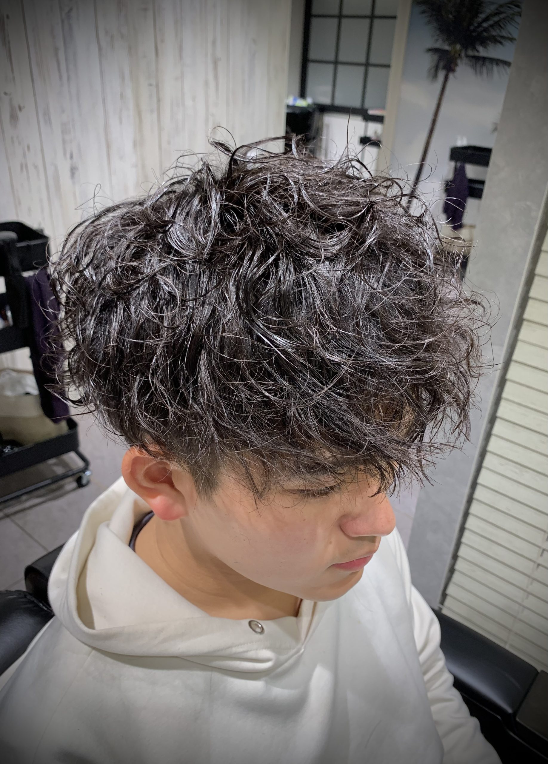 マッシュ/スパイラルパーマ/ショート/癖毛風/10代/20代