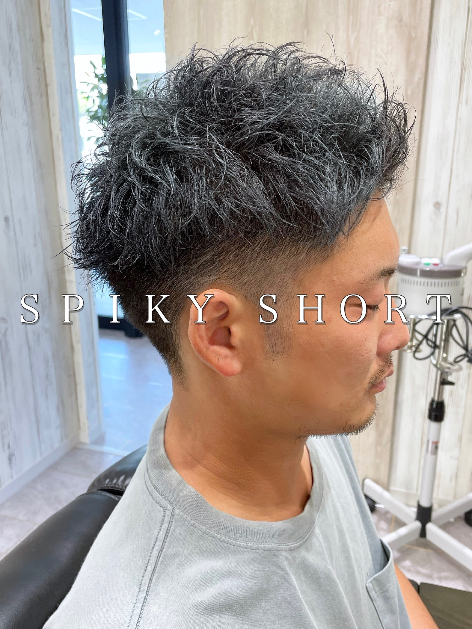 スパイキーショート/新潟/万代/美容室/理容室/メンズショート/短髪