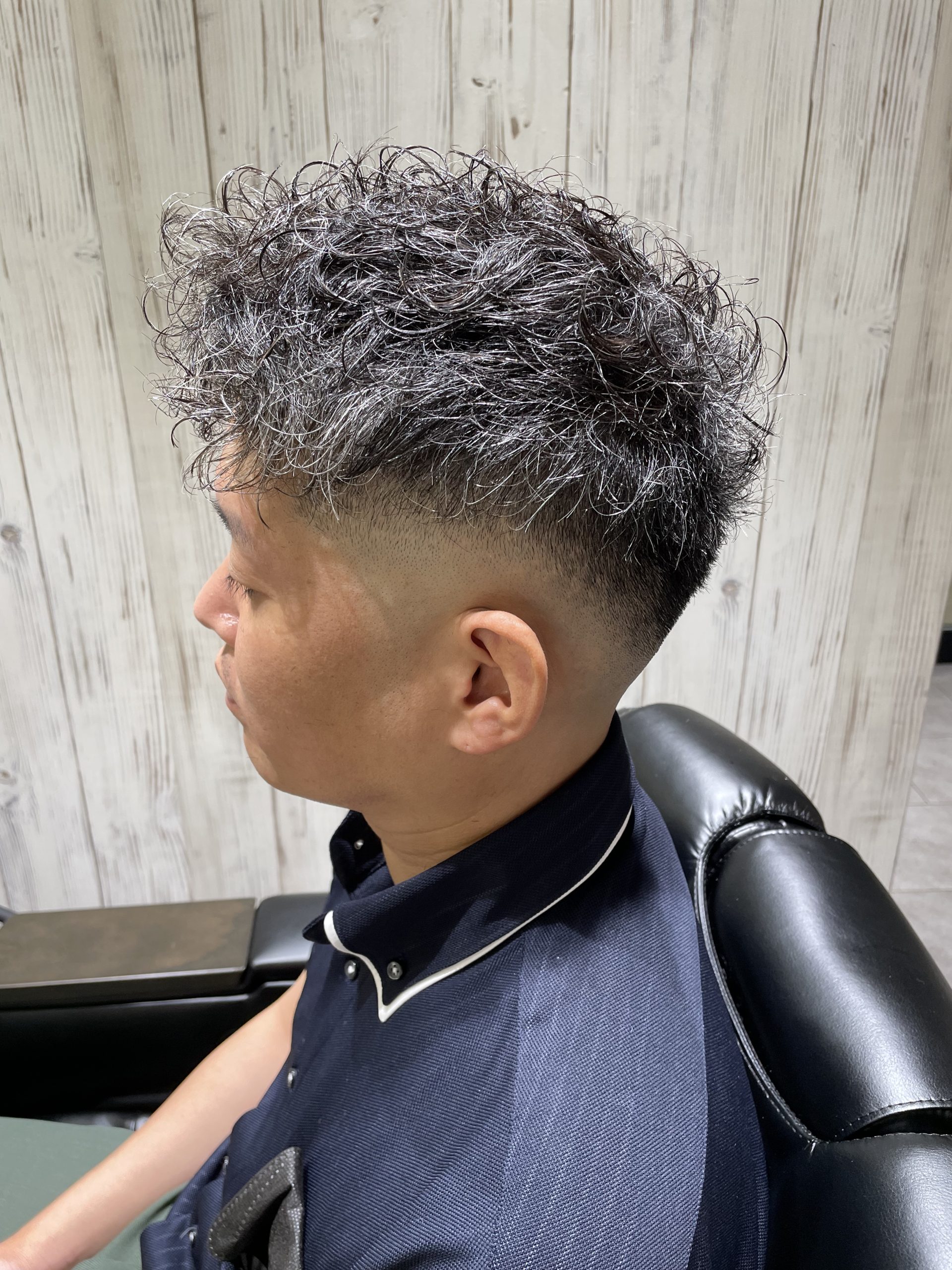 ミドルフェード/スキンフェード/白髪/40代50代/メンズ