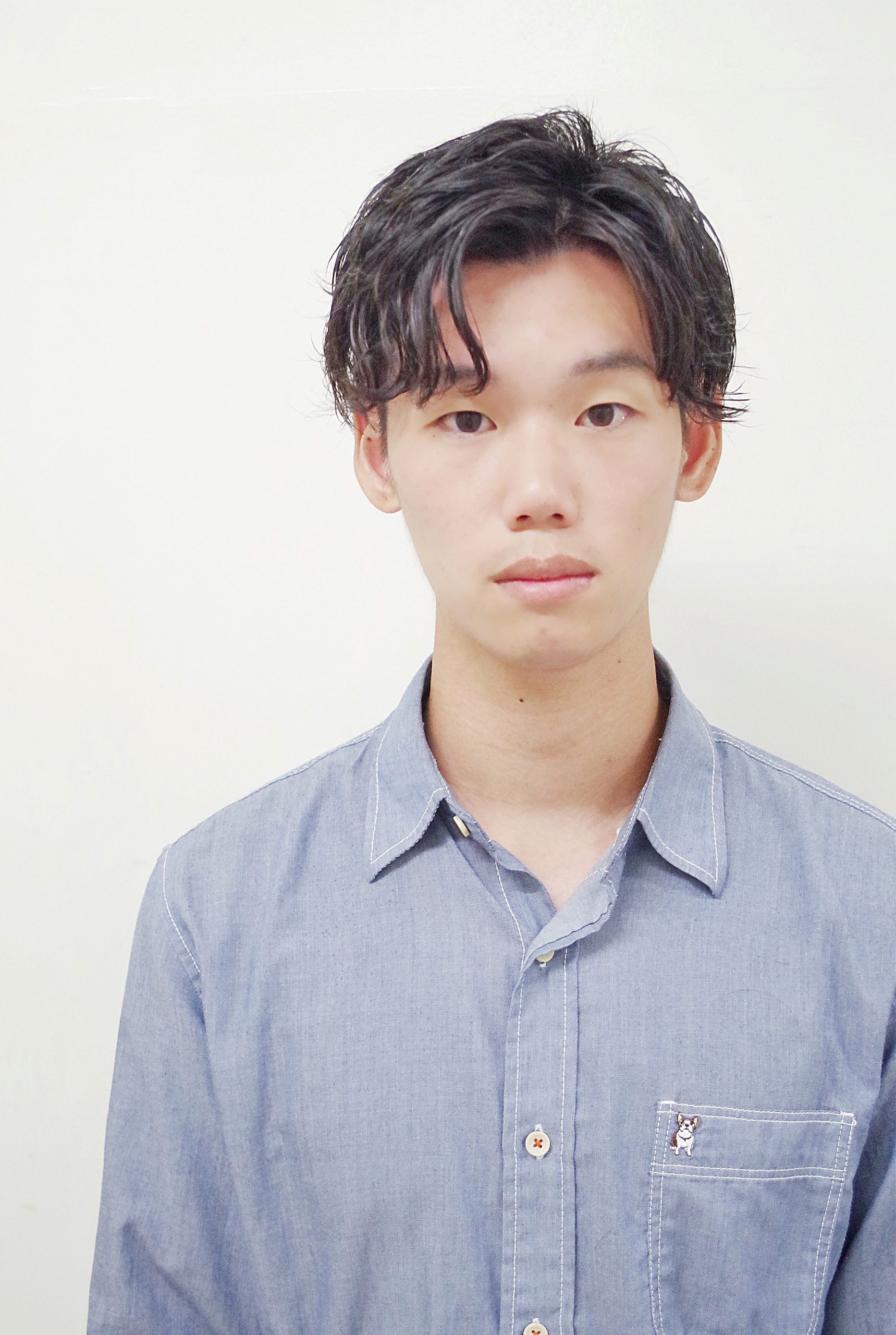 清潔感サイドパートアップバング