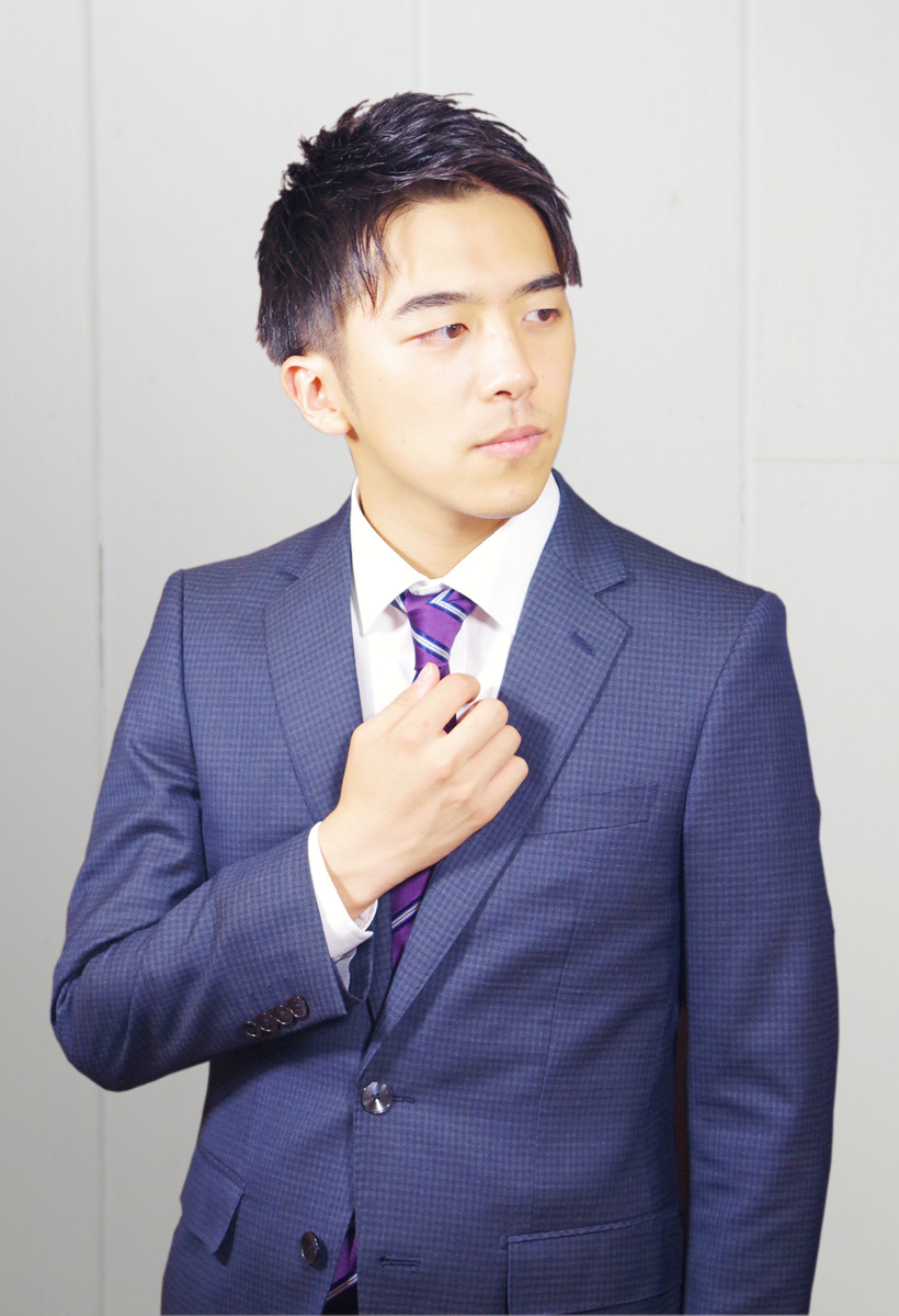 アップバングショート ビジネスマン