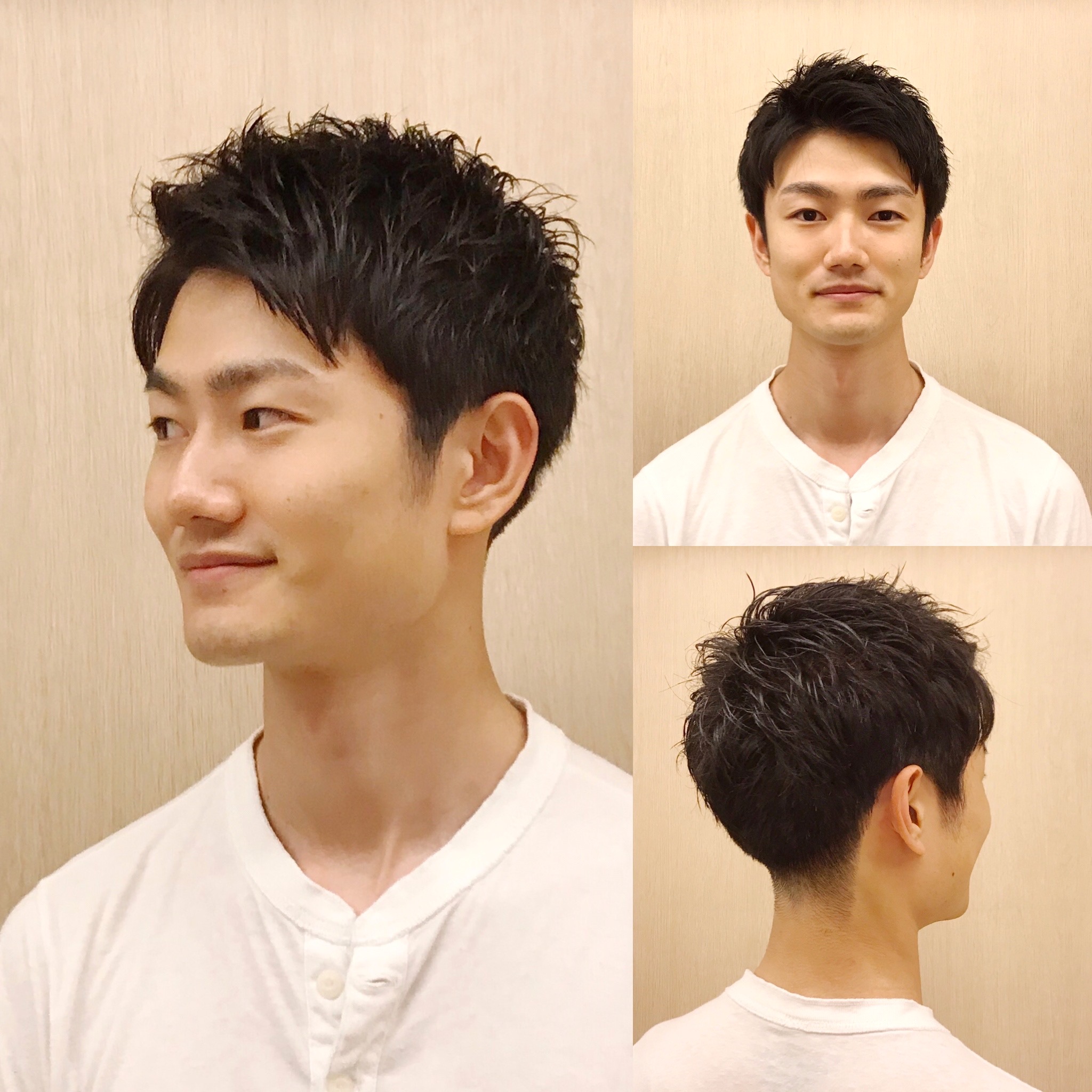 20代30代ポジティブアップバングショート