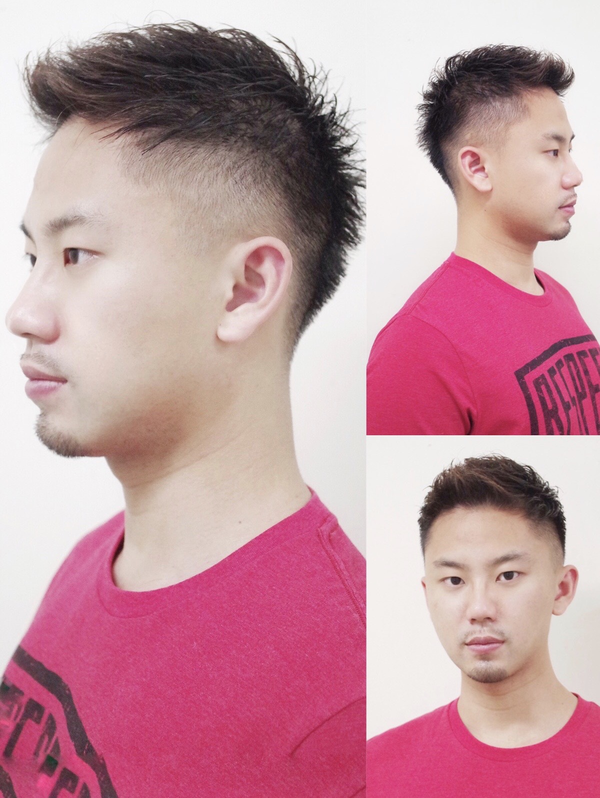 ツーブロックモヒカンアイロンパーマ