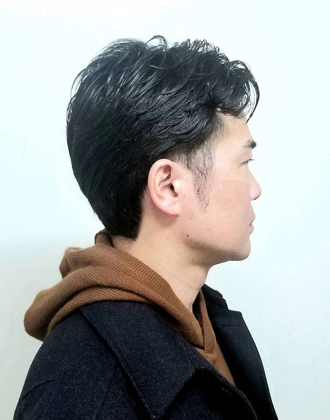 王道黒髪ビジネスツーブロック