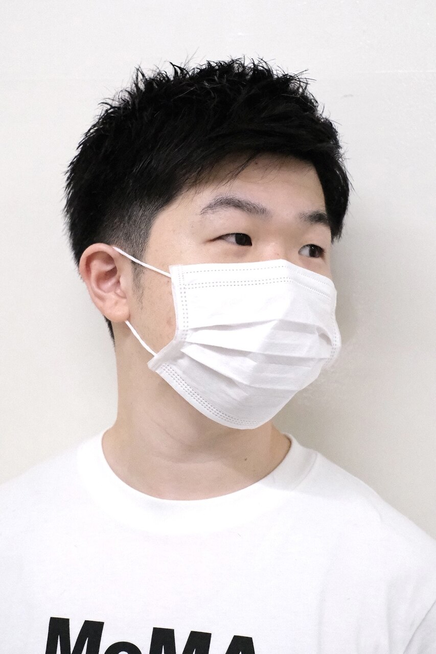 爽やかツーブロック風刈り上げソフトモヒカンスタイル