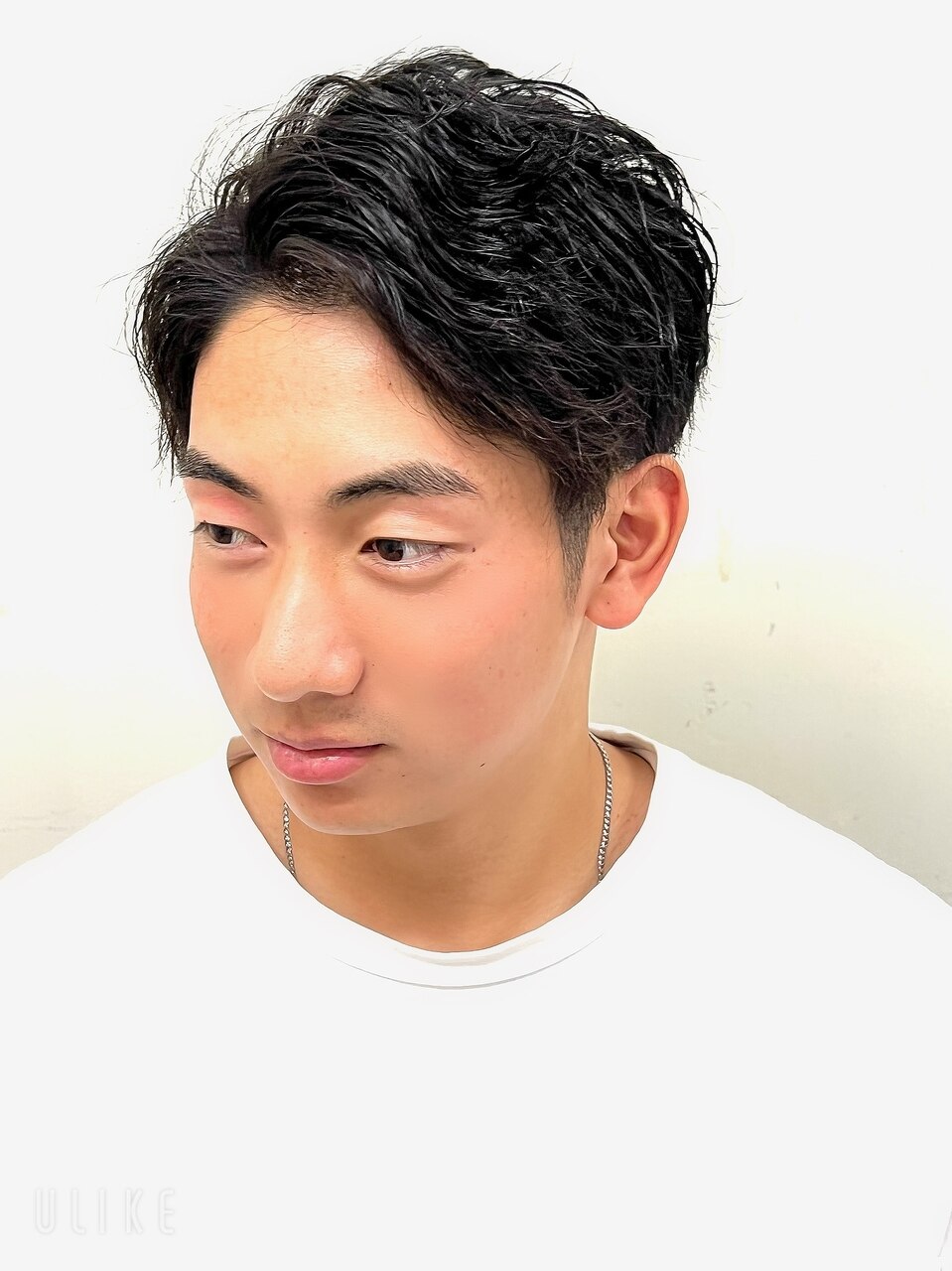 サイドパート/ツイストパーマ/ツーブロック/カジュアル/メンズ