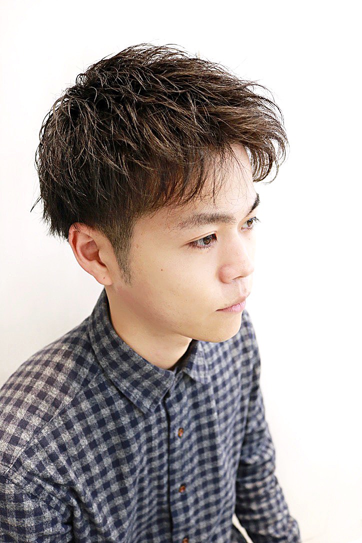 【ヨシザワ人形町】三代目風アップバングツーブロックショート