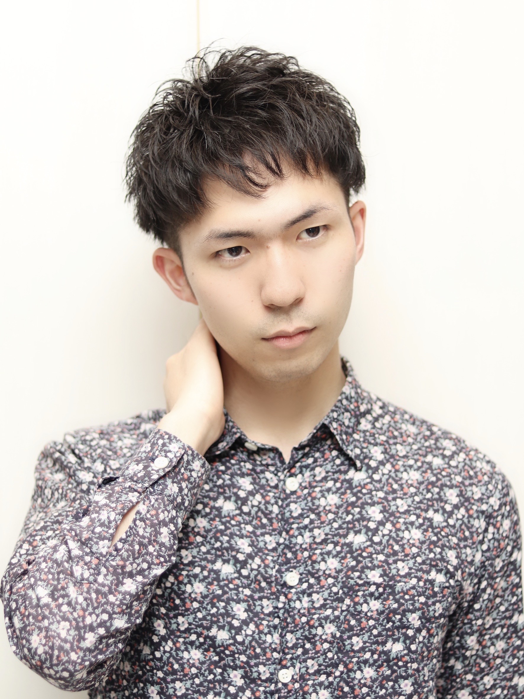 【ヨシザワ人形町】ツーブロックマッシュくせ毛風パーマ