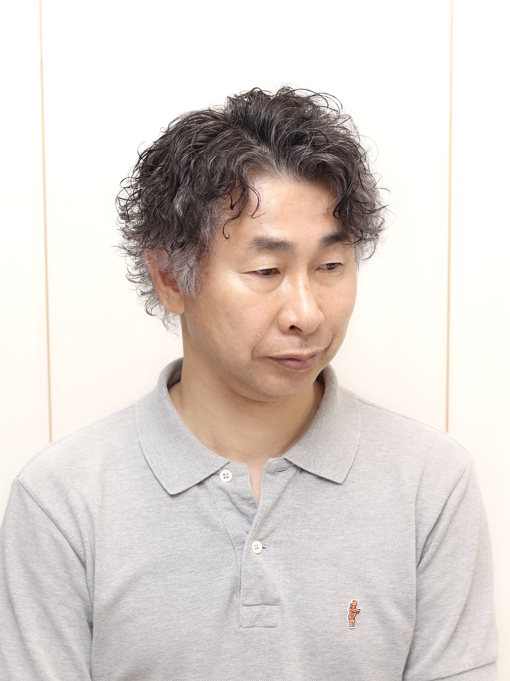 【ヨシザワ人形町】七三分けワイルドパーマ