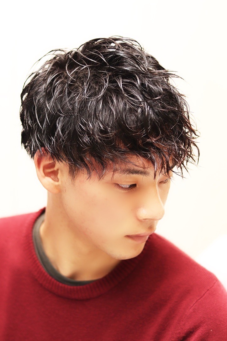 【ヨシザワ人形町】ツーブロックマッシュスパイラルパーマ