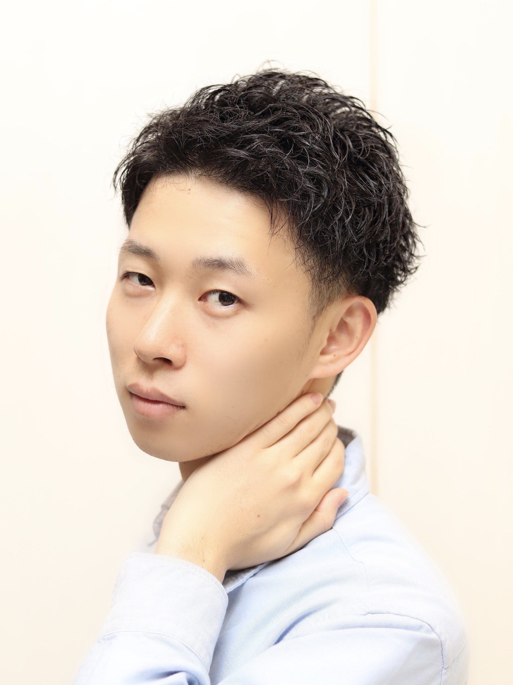 【ヨシザワ人形町】七三ツーブロックビジネスアップバング