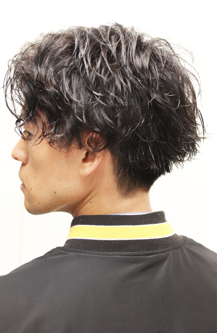 【ヨシザワ人形町】センターパートスパイラルパーマ