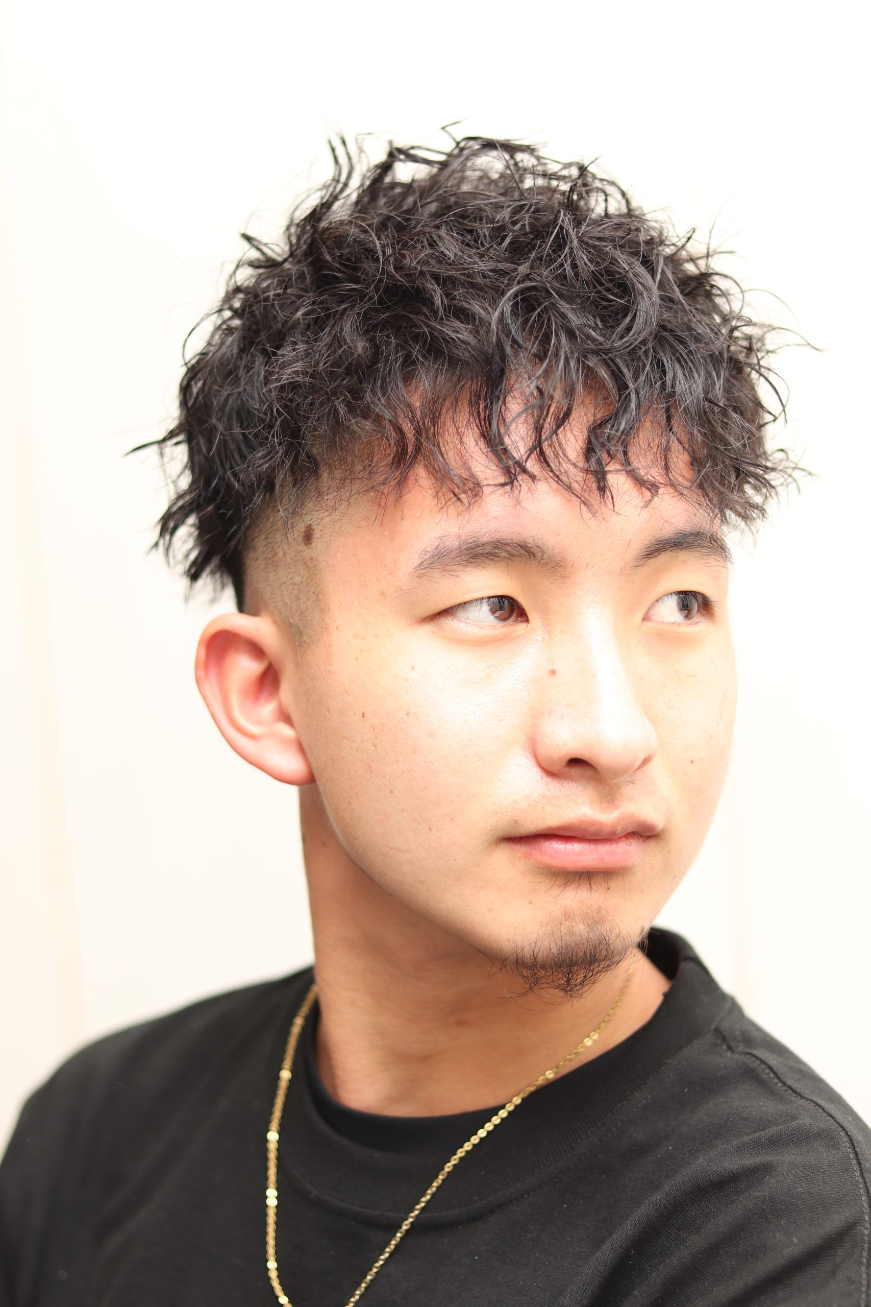 【ヨシザワ人形町】フェード&ツーブロックスパイラルパーマ