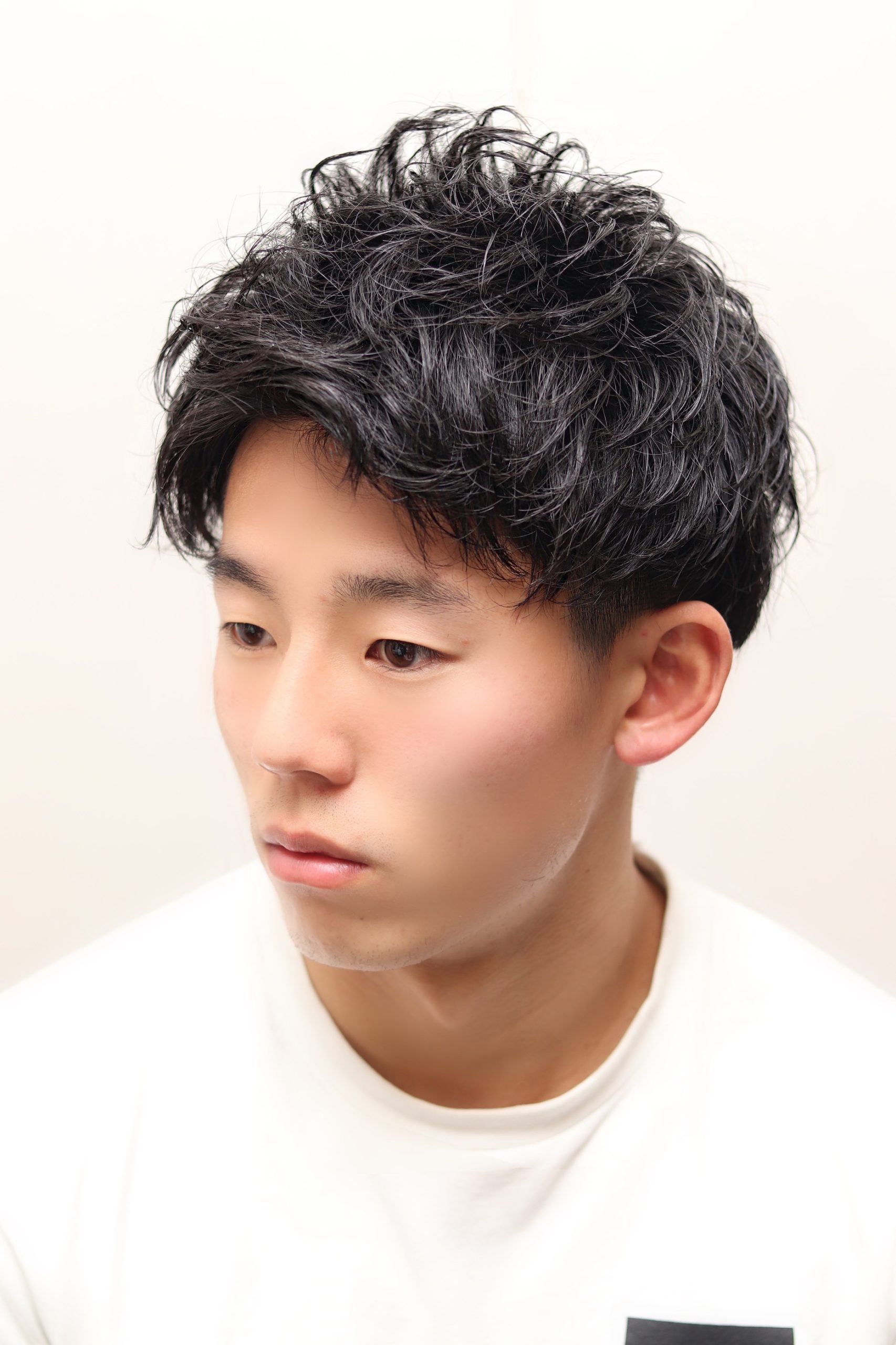 【ヨシザワ人形町】黒髪ビジネススパイラルパーマ ツーブロック