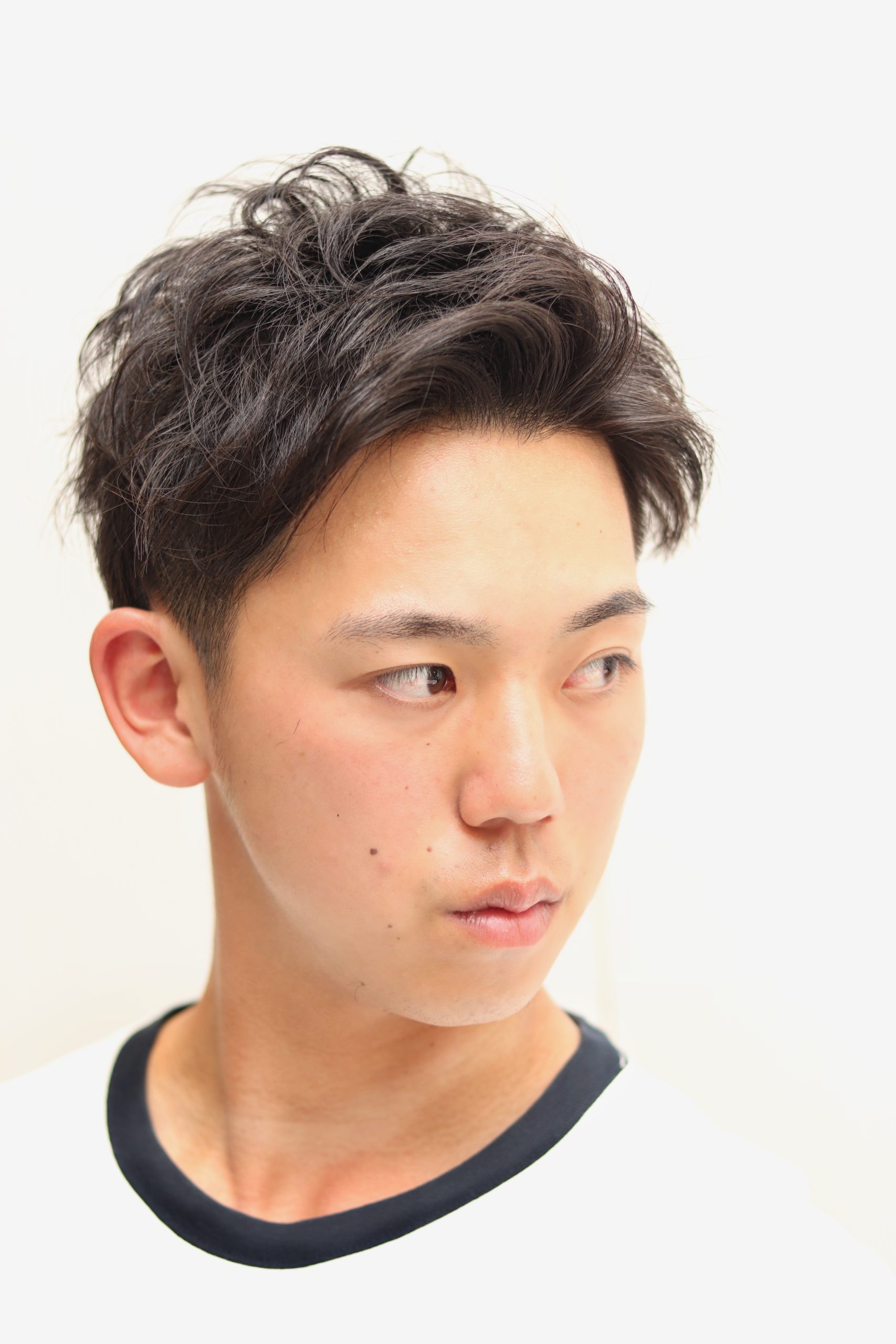 【ヨシザワ人形町】アップバングツーブロックパーマ