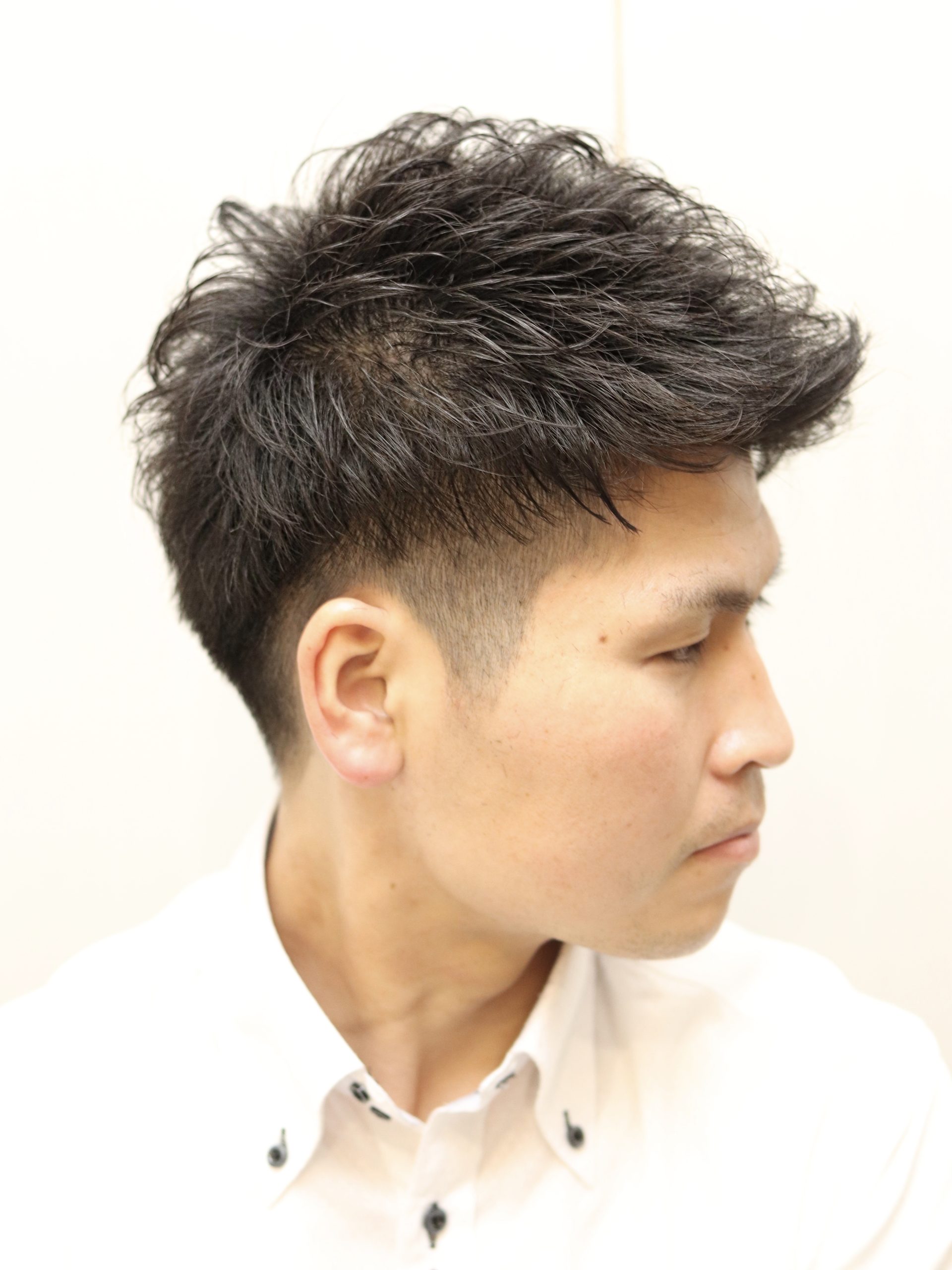 【ヨシザワ人形町】ジェットモヒカンツーブロックくせ毛風パーマ
