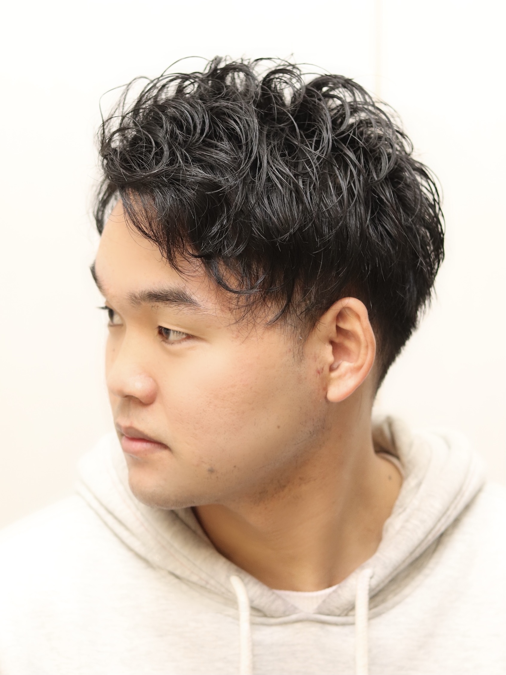 【ヨシザワ人形町】アップバングツーブロックスパイラルパーマ