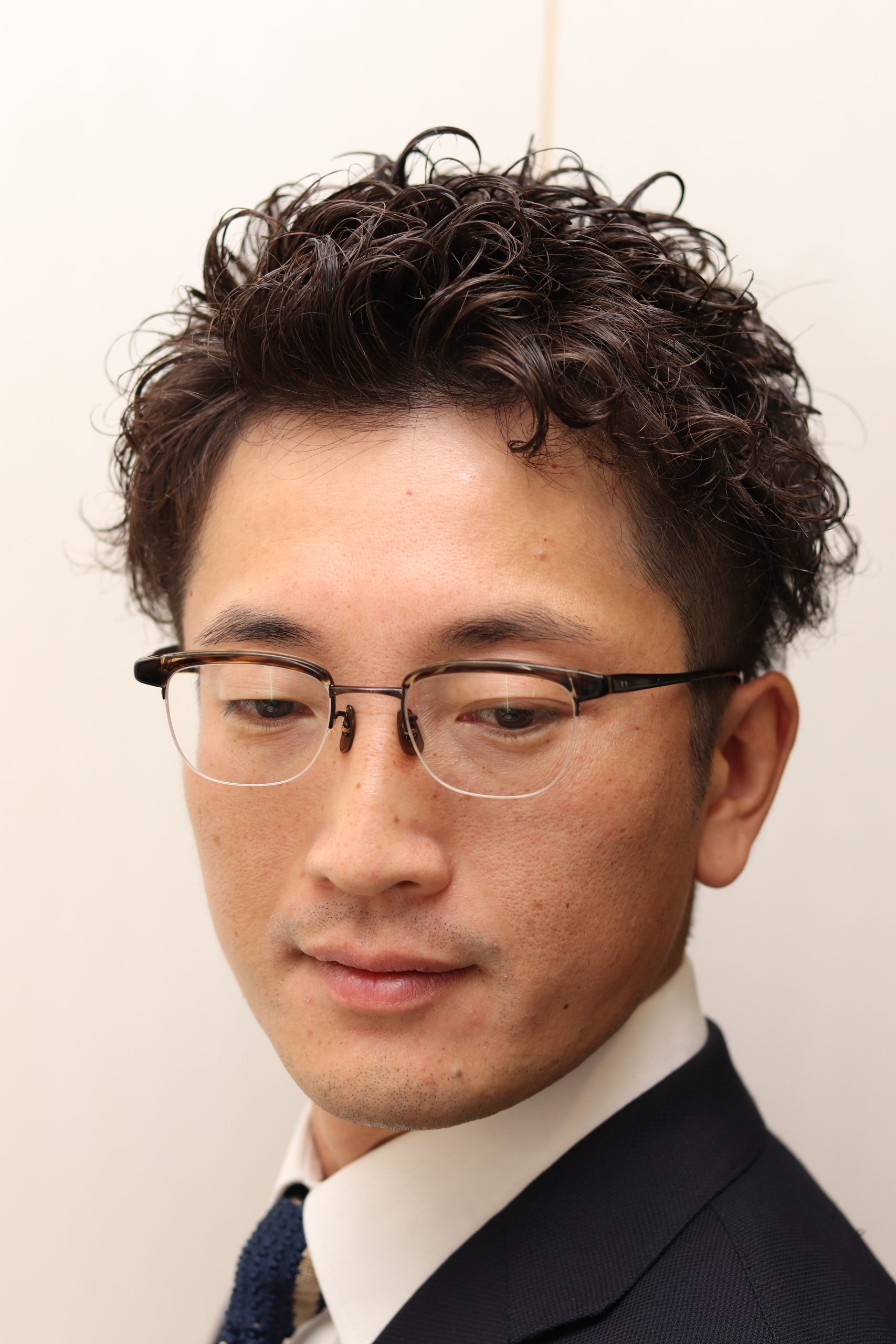 【ヨシザワ人形町】30代40代ハードパーマツーブロック