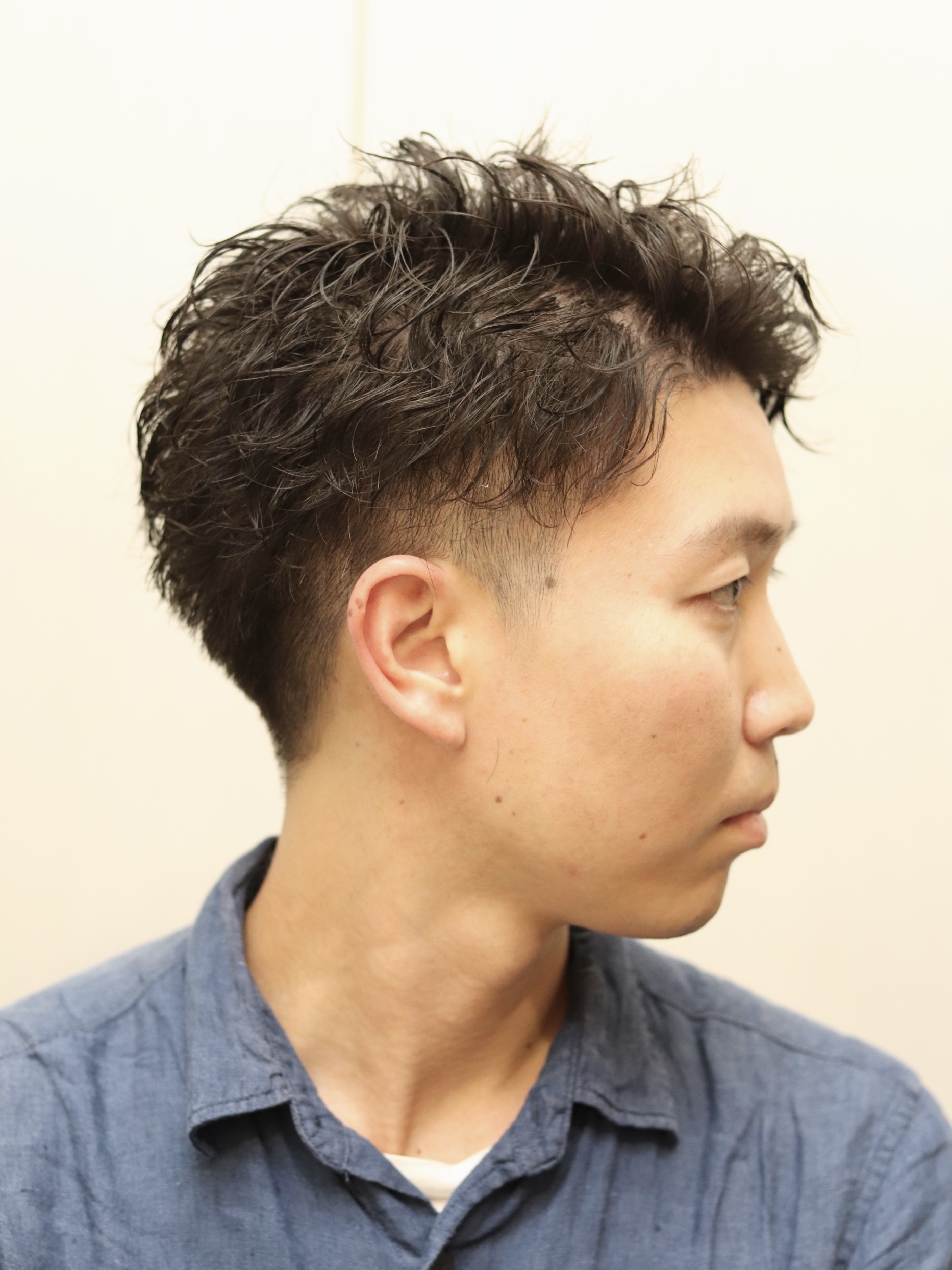 【ヨシザワ人形町】20代30代ショートツーブロスパイラルパーマ