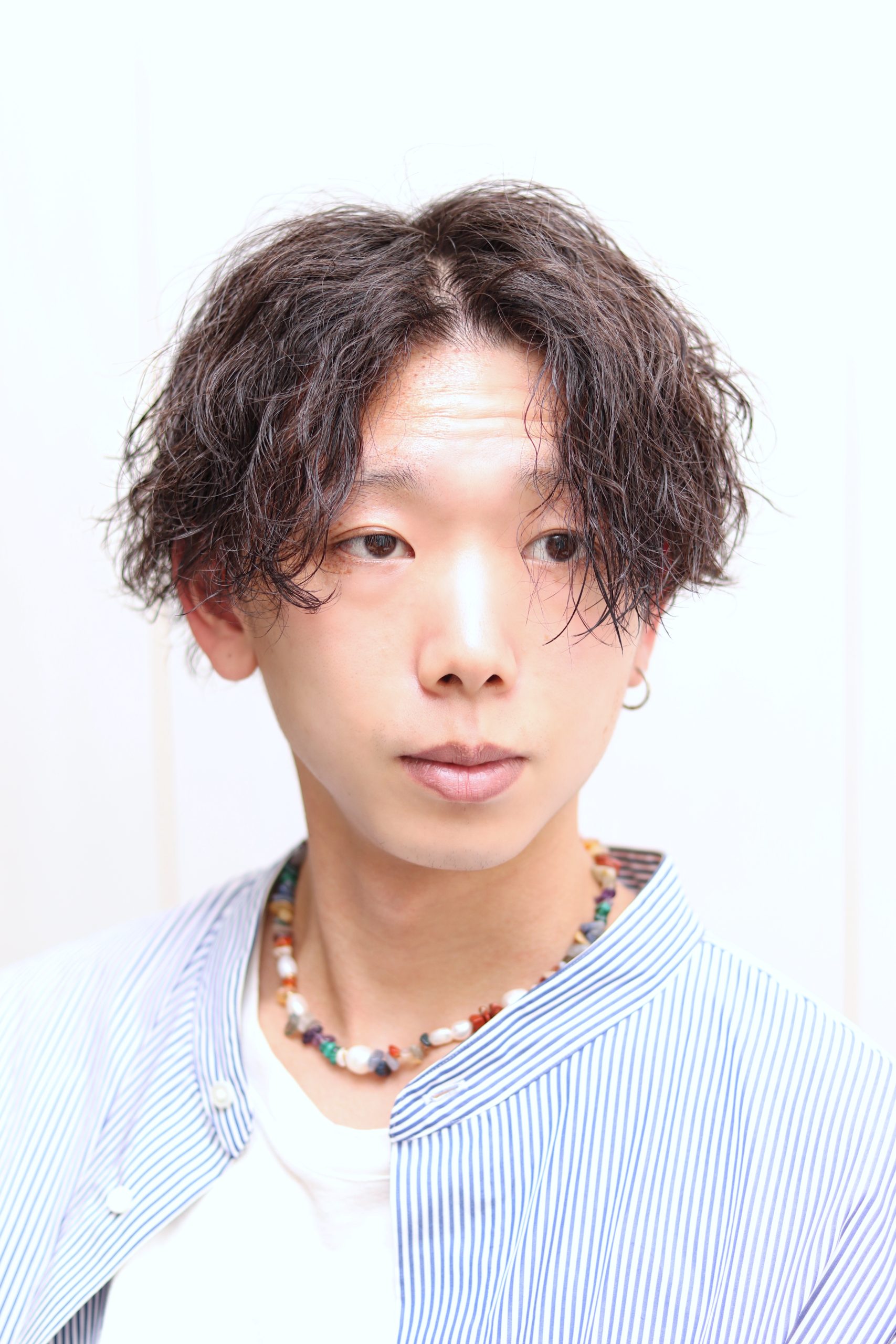 【ヨシザワ人形町】センターパートツイストスパイラルパーマ