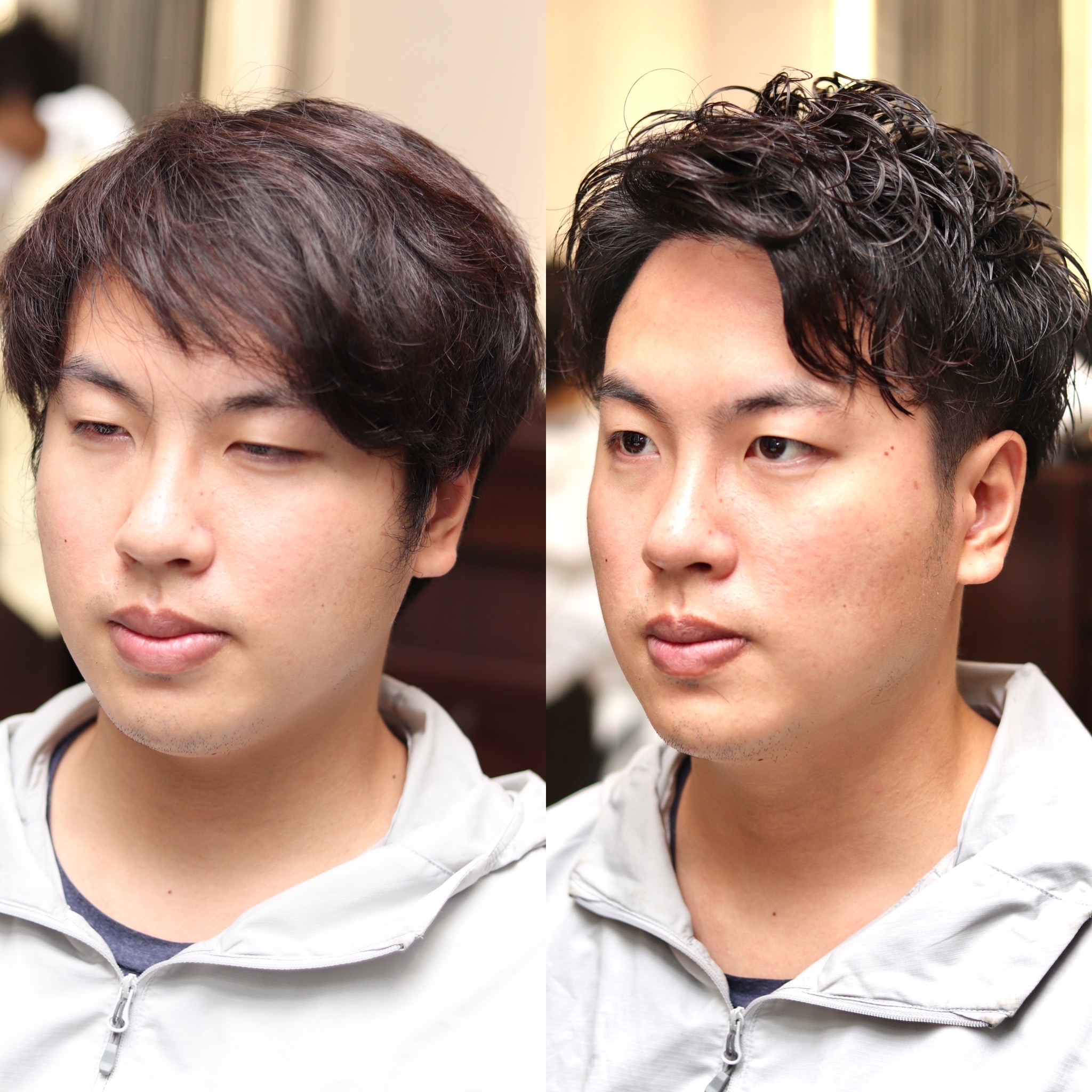 【ヨシザワ人形町】30代40代アップバングパーマ