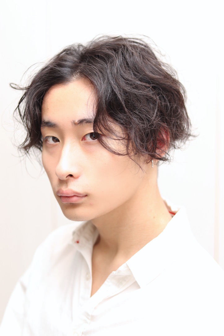 【ヨシザワ人形町】前下がりツーブロックスパイラルパーマ