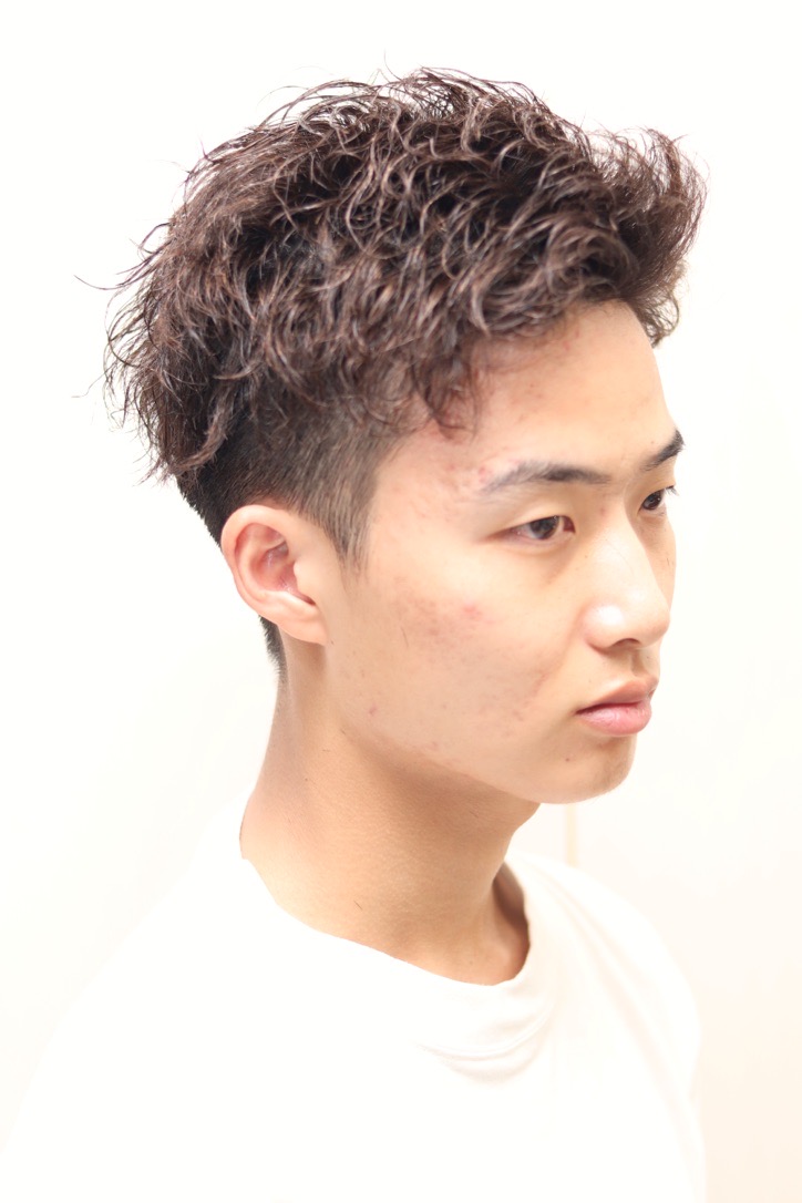 【ヨシザワ人形町】スパイラルパーマアップバンクツーブロック