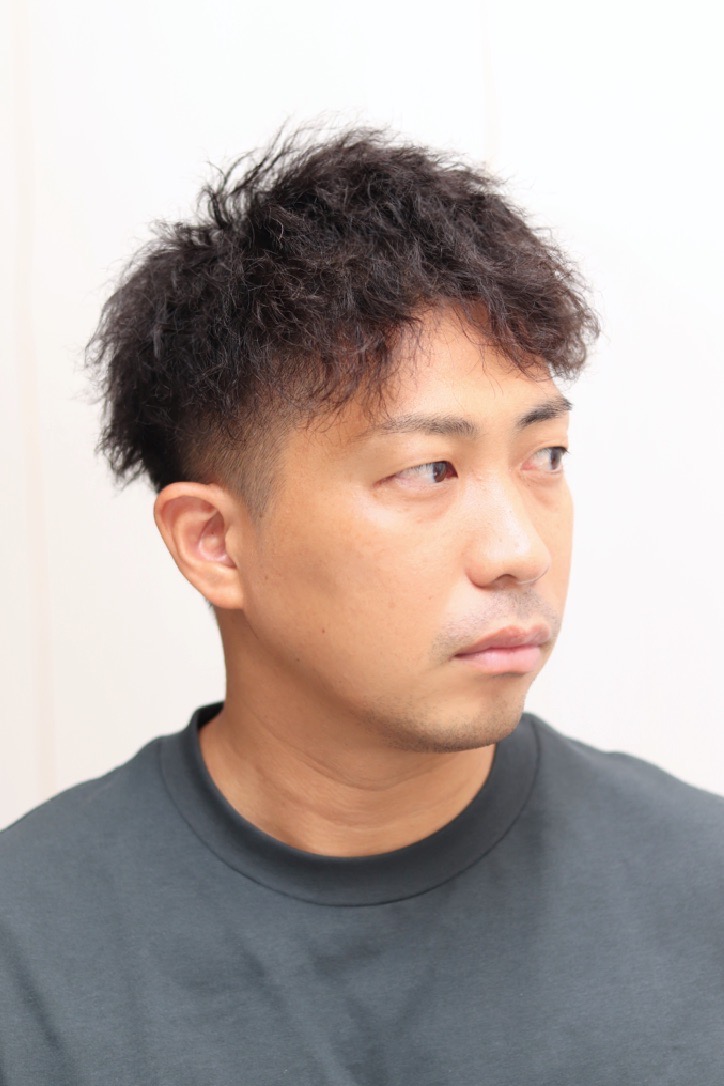 【ヨシザワ人形町】ツーブロックショートツイストパーマ