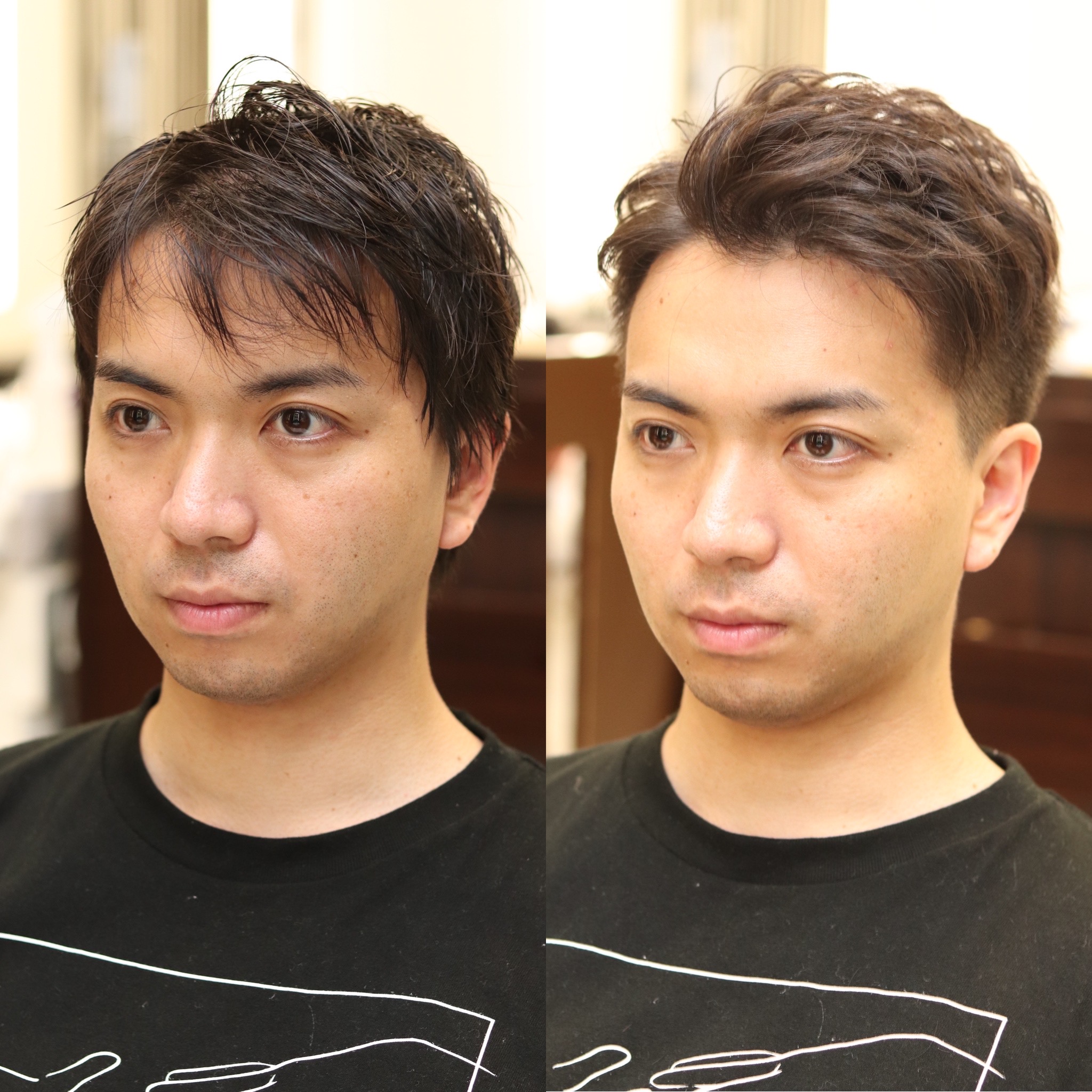 【ヨシザワ人形町】30代40代サイドパートアップバング