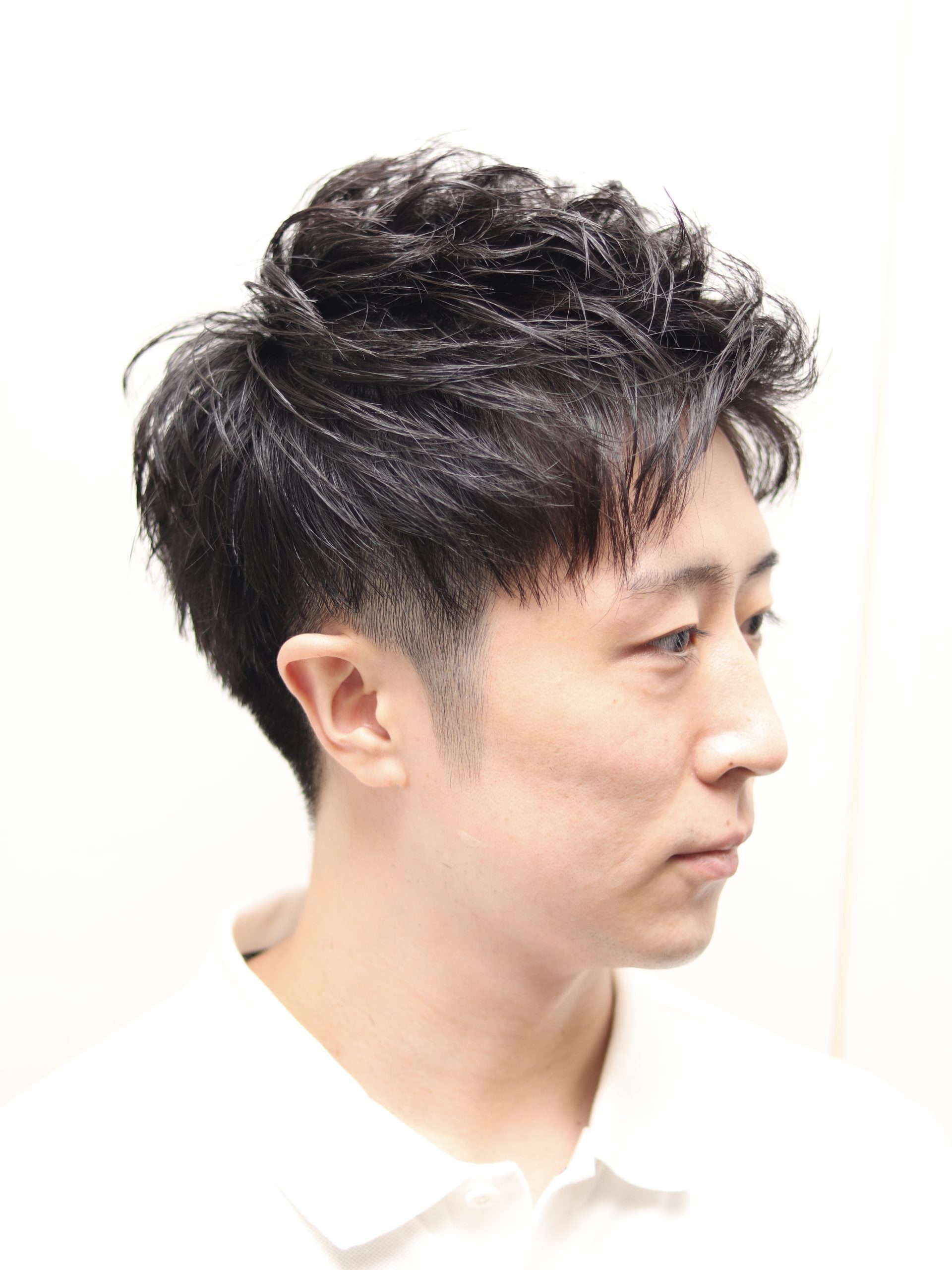 【ヨシザワ人形町】ツーブロックくせ毛風アイロンパーマ