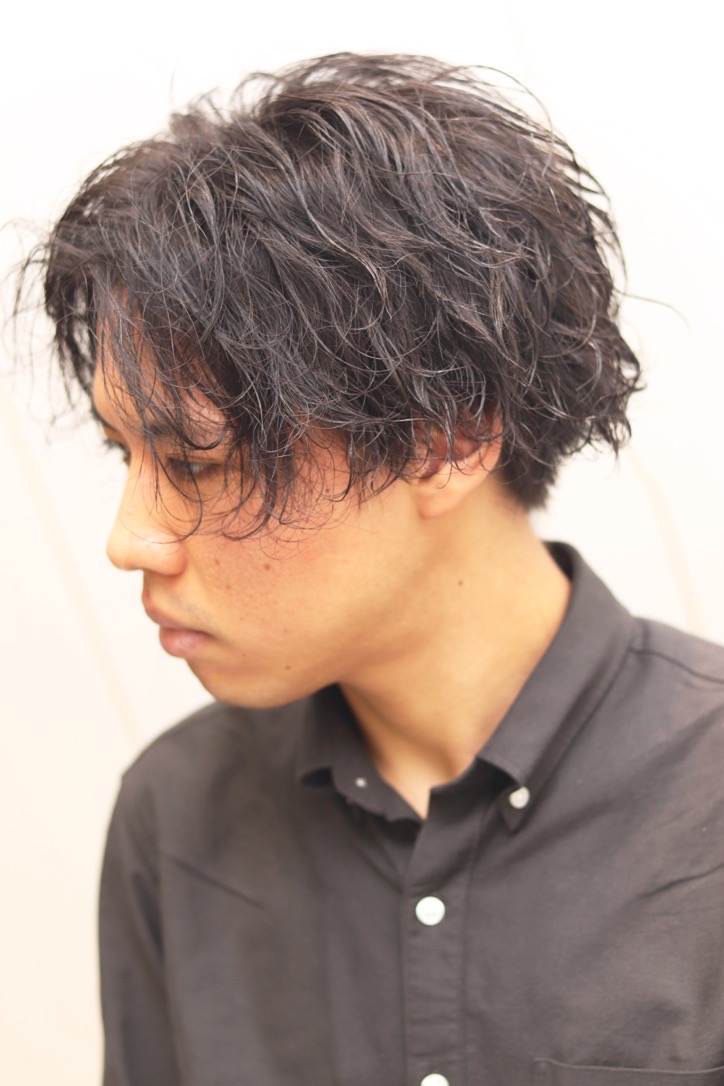 【ヨシザワ人形町】波巻パーマセンターパートツーブロック