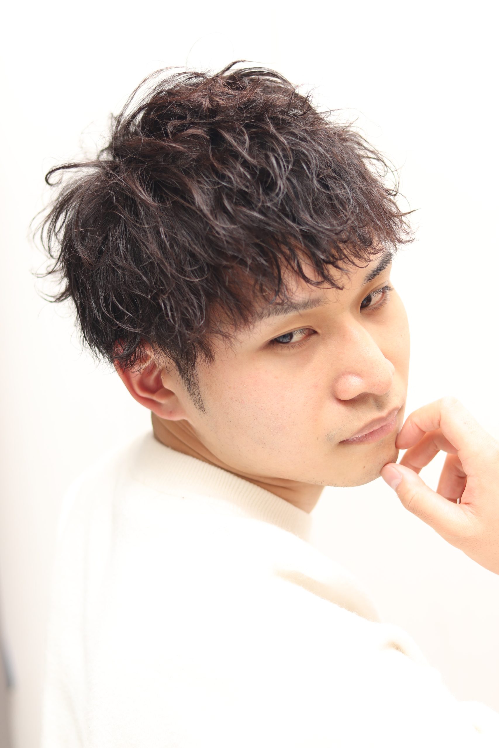 【ヨシザワ人形町】ツーブロック波打スパイラルパーマ