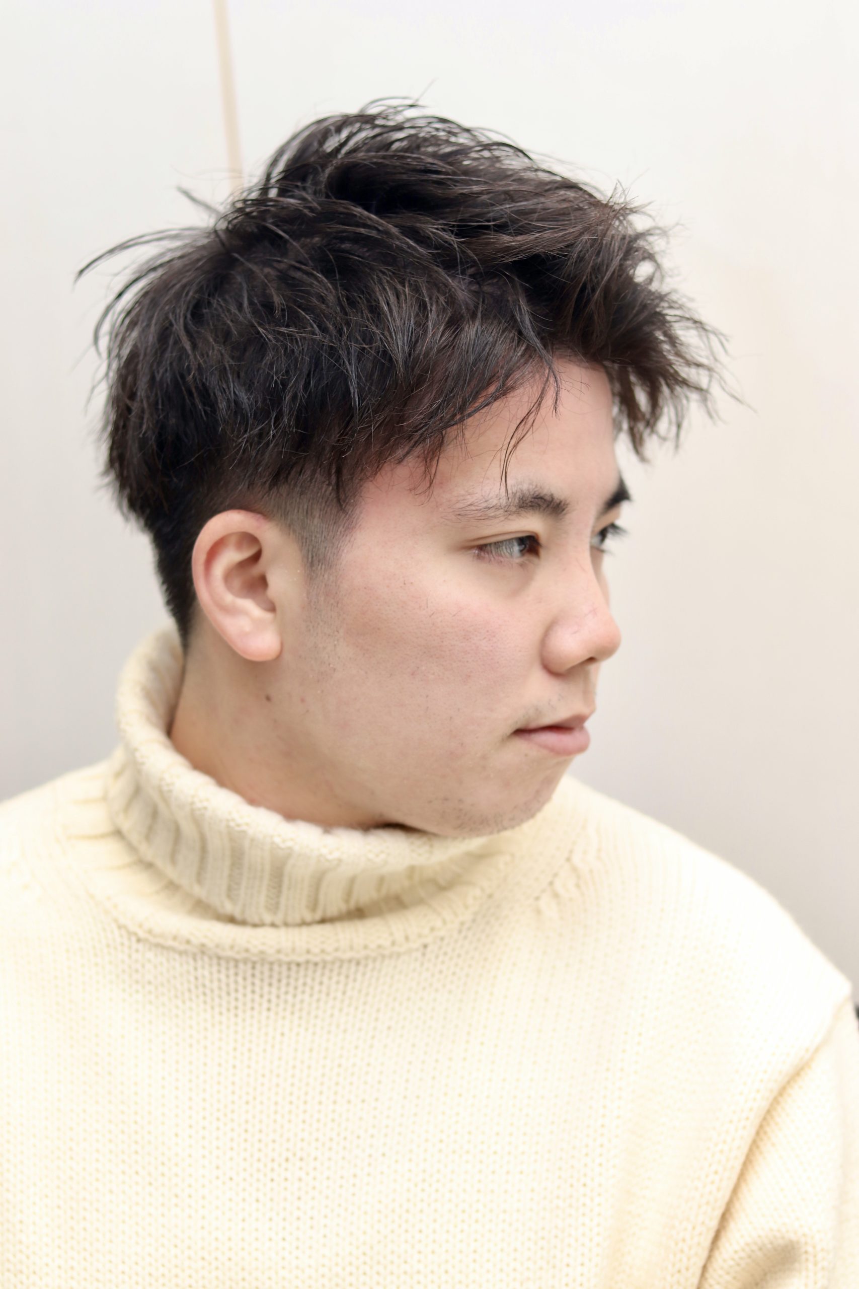 ビジネスにもオススメ!ツイストスパイラルパーマツーブロック