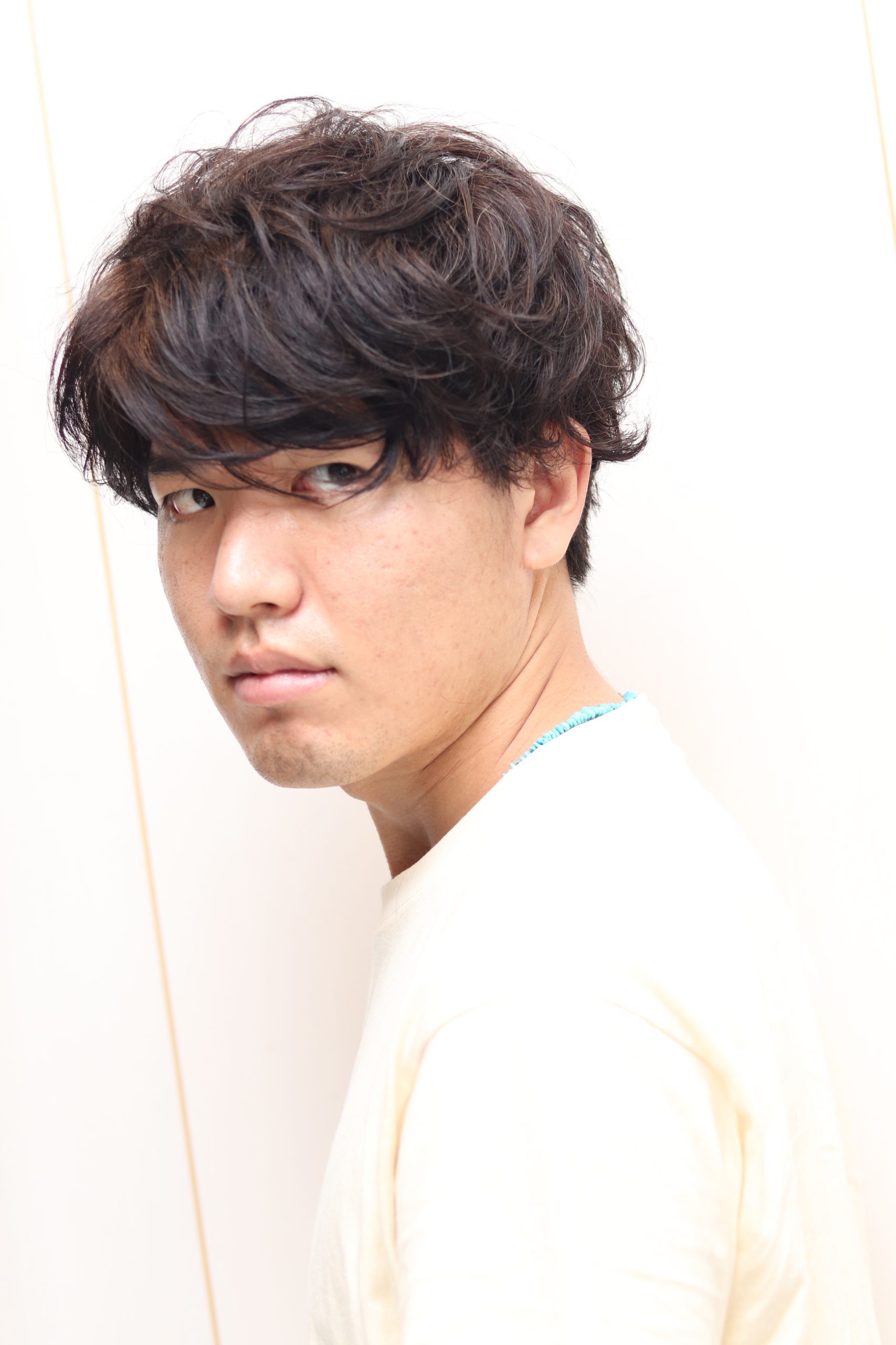 30代40代ツーブロックマッシュ緩パーマでモテセクシーに