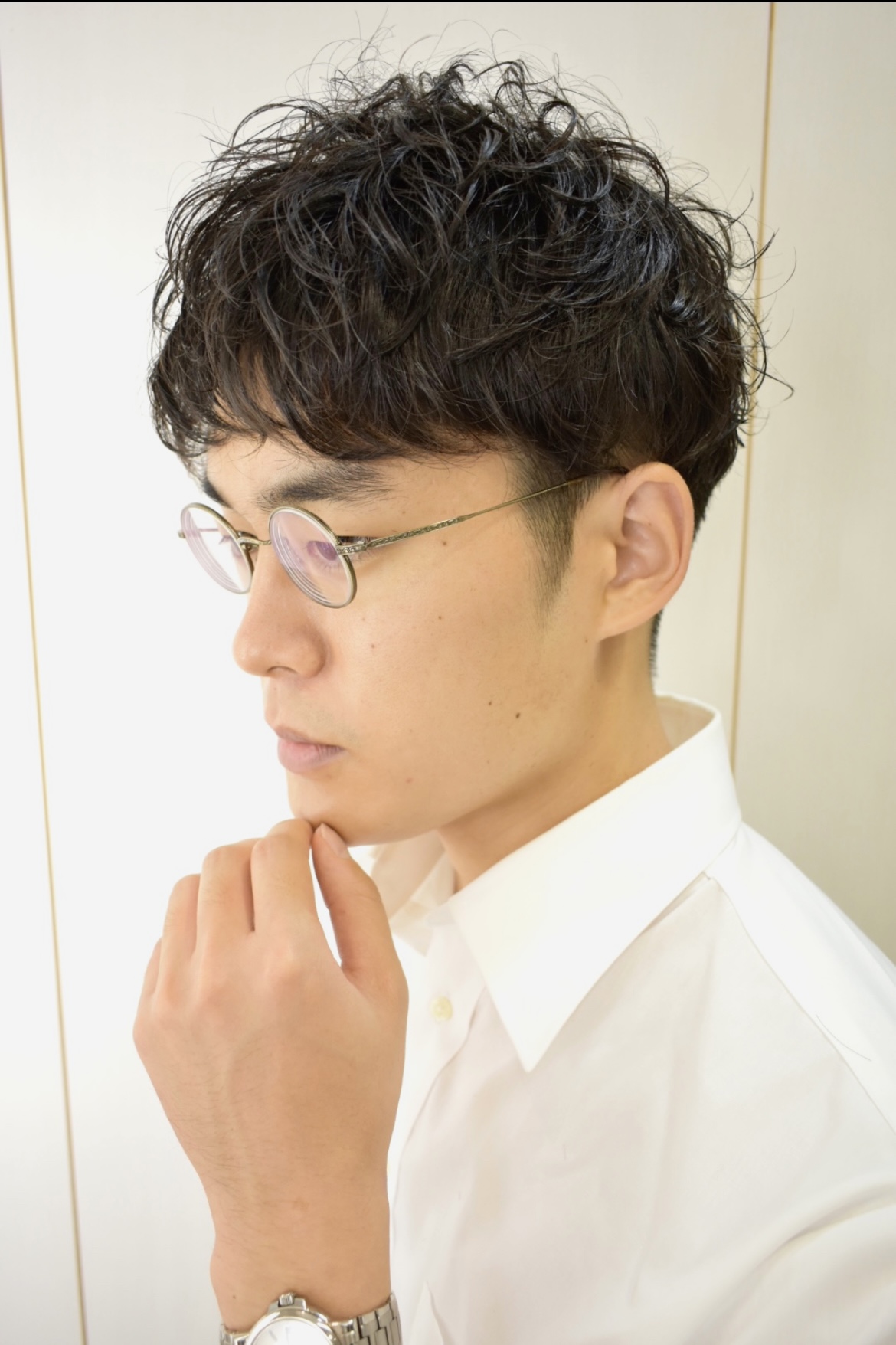 ツーブロック・ショート・パーマ