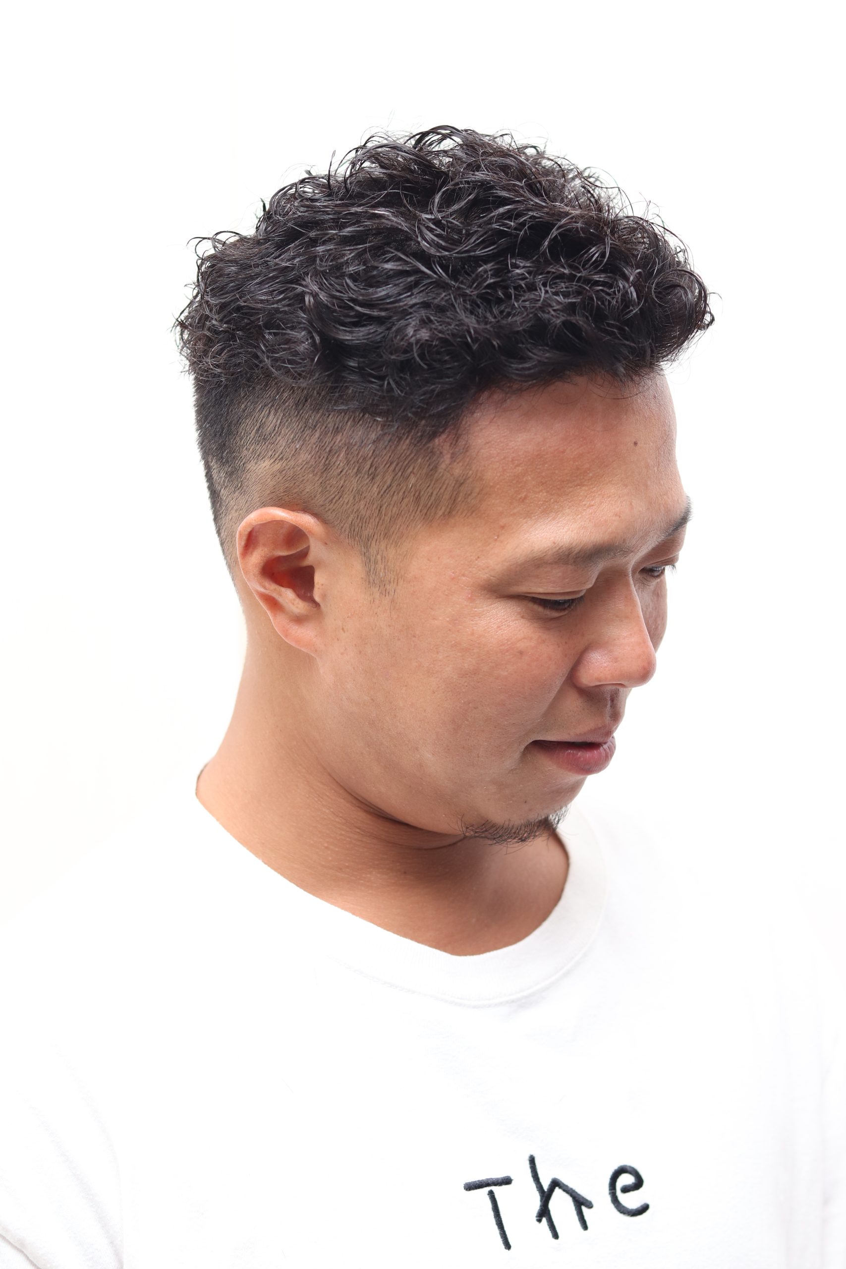 海が似合うフェードパーマスタイル