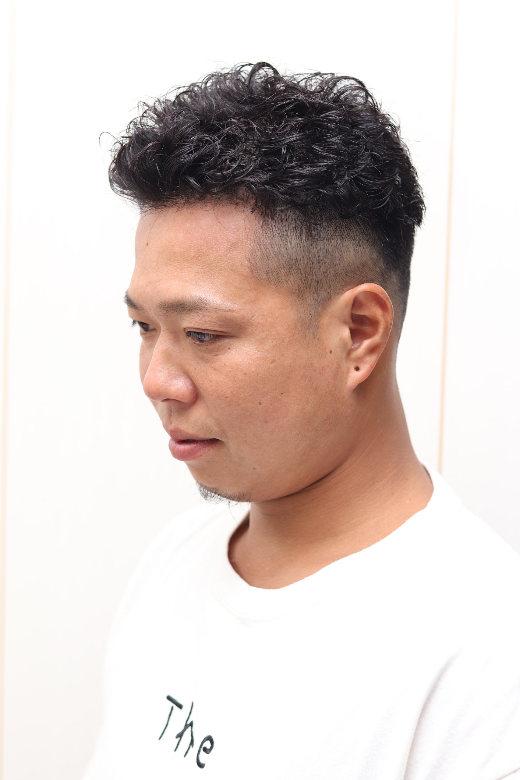 夏の爽やかツーブロックパーマ