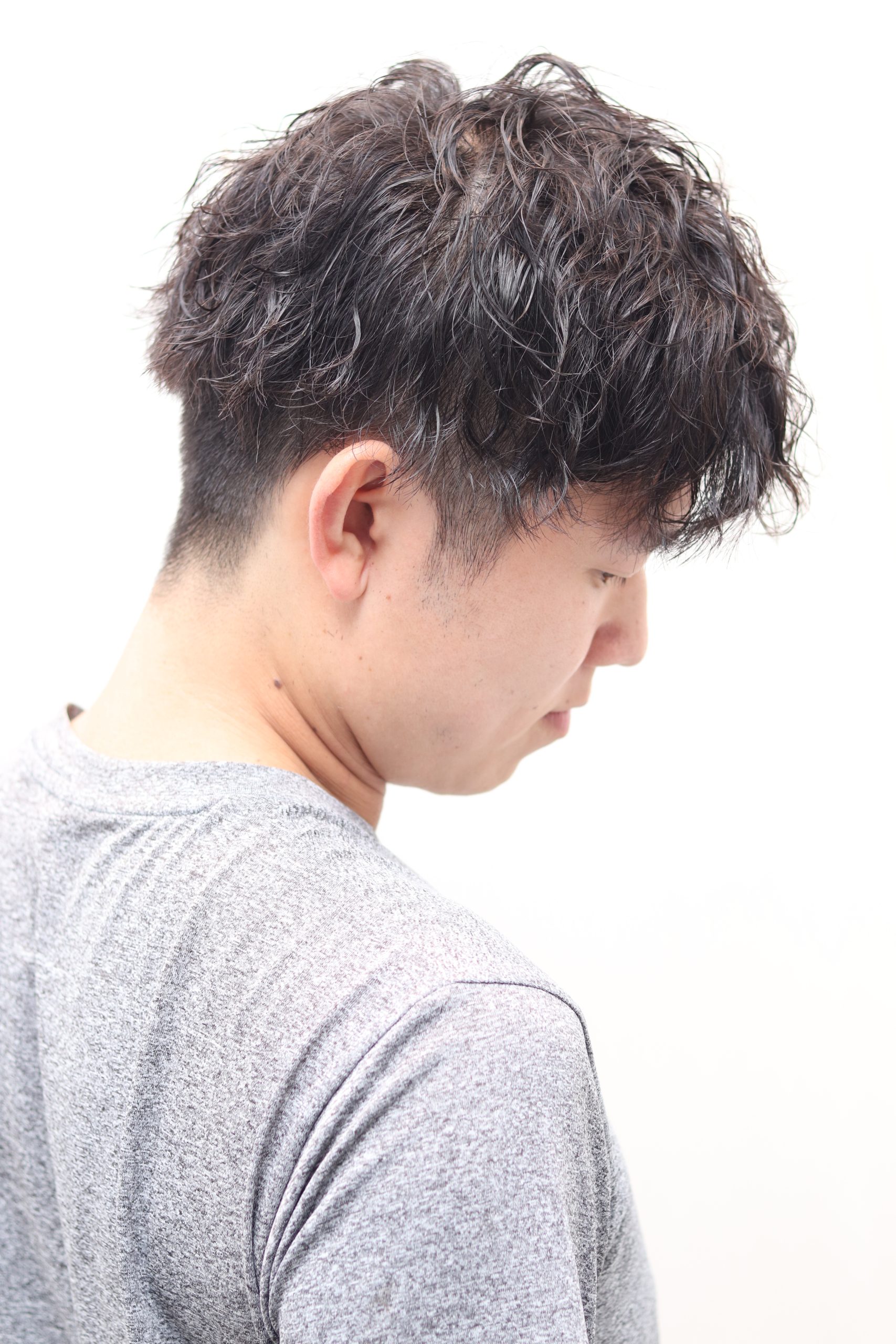 スタイリッシュツーブロックパーマ