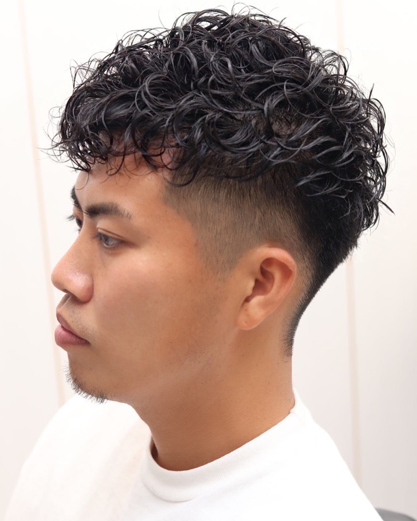 爽やか/ツーブロック/パーマ/カジュアル