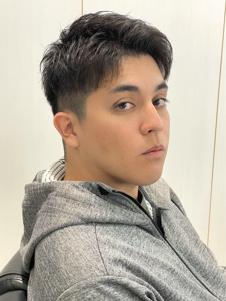 ツーブロック/アップバングスタイル/ジェルスタイル/