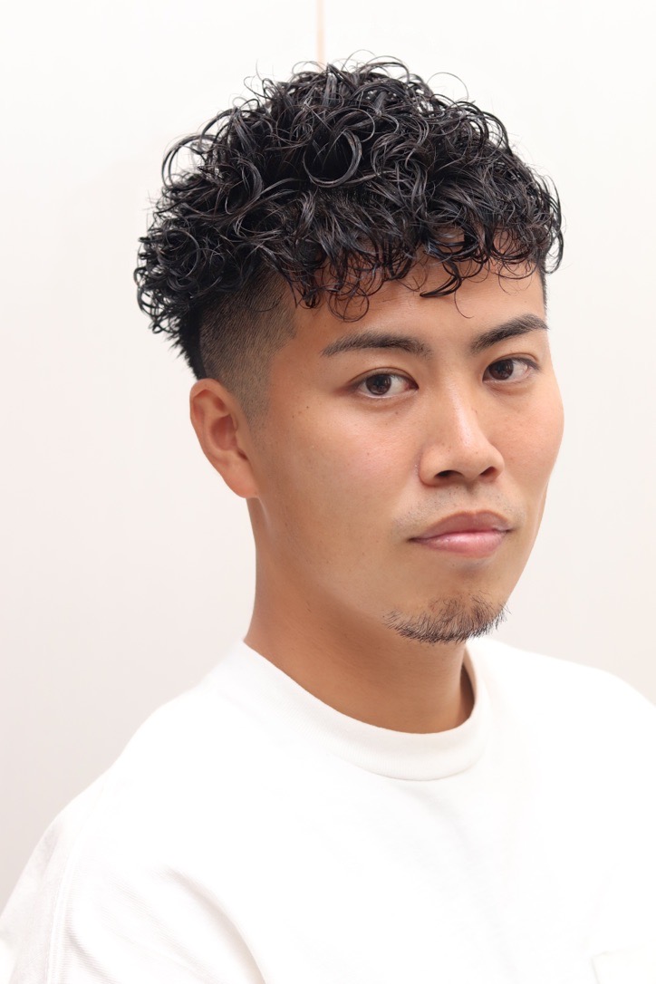 フェードパーマ外国人風