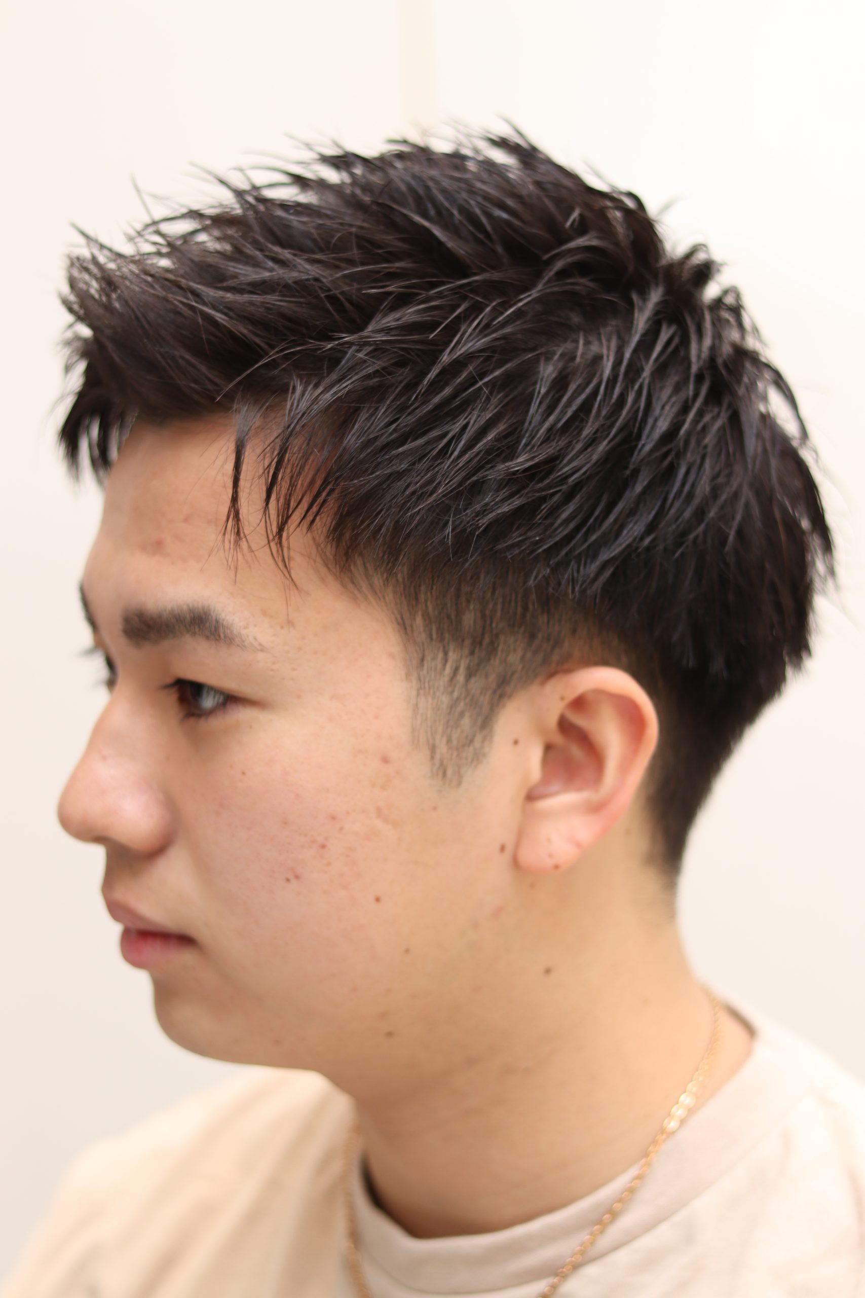 ツーブロックショート/アップバングスタイル/爽やか/