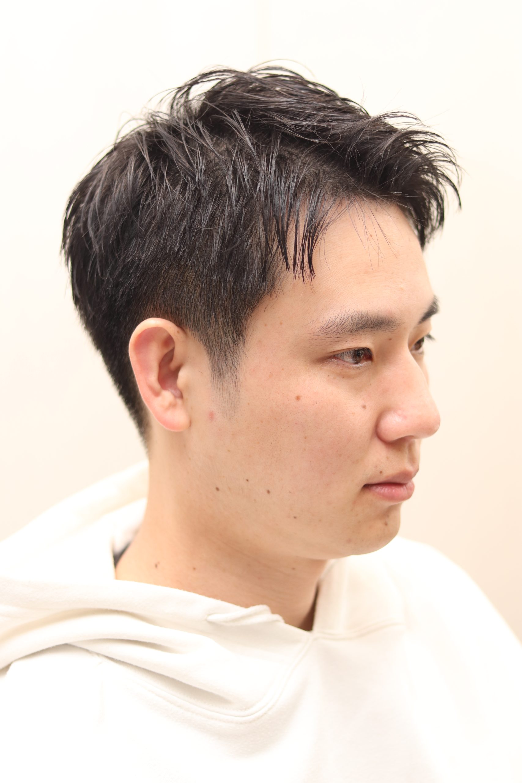 【爽やか】アップバングショートスタイル/ビジネスマン