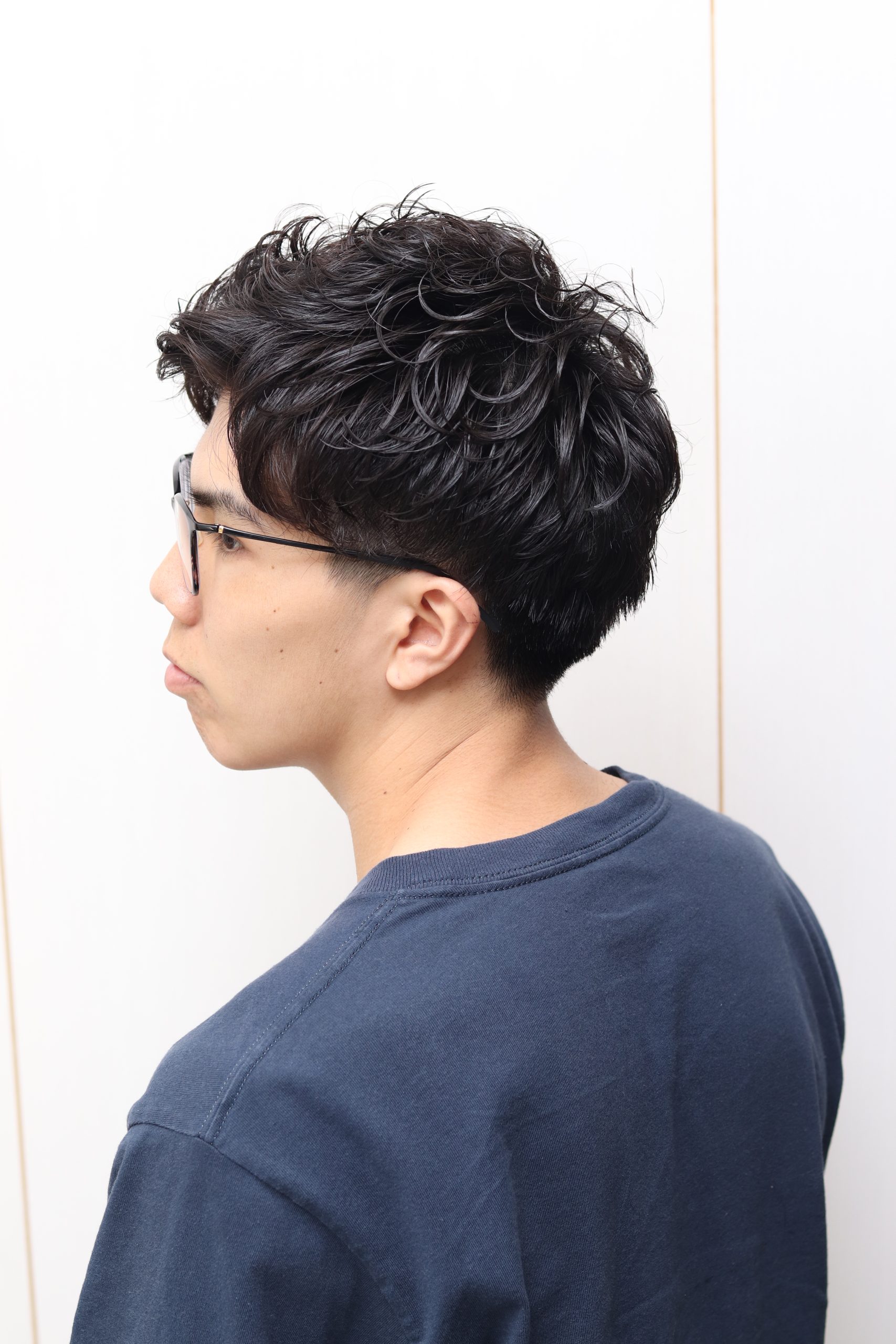 アップバング/ツーブロックパーマ/重ため