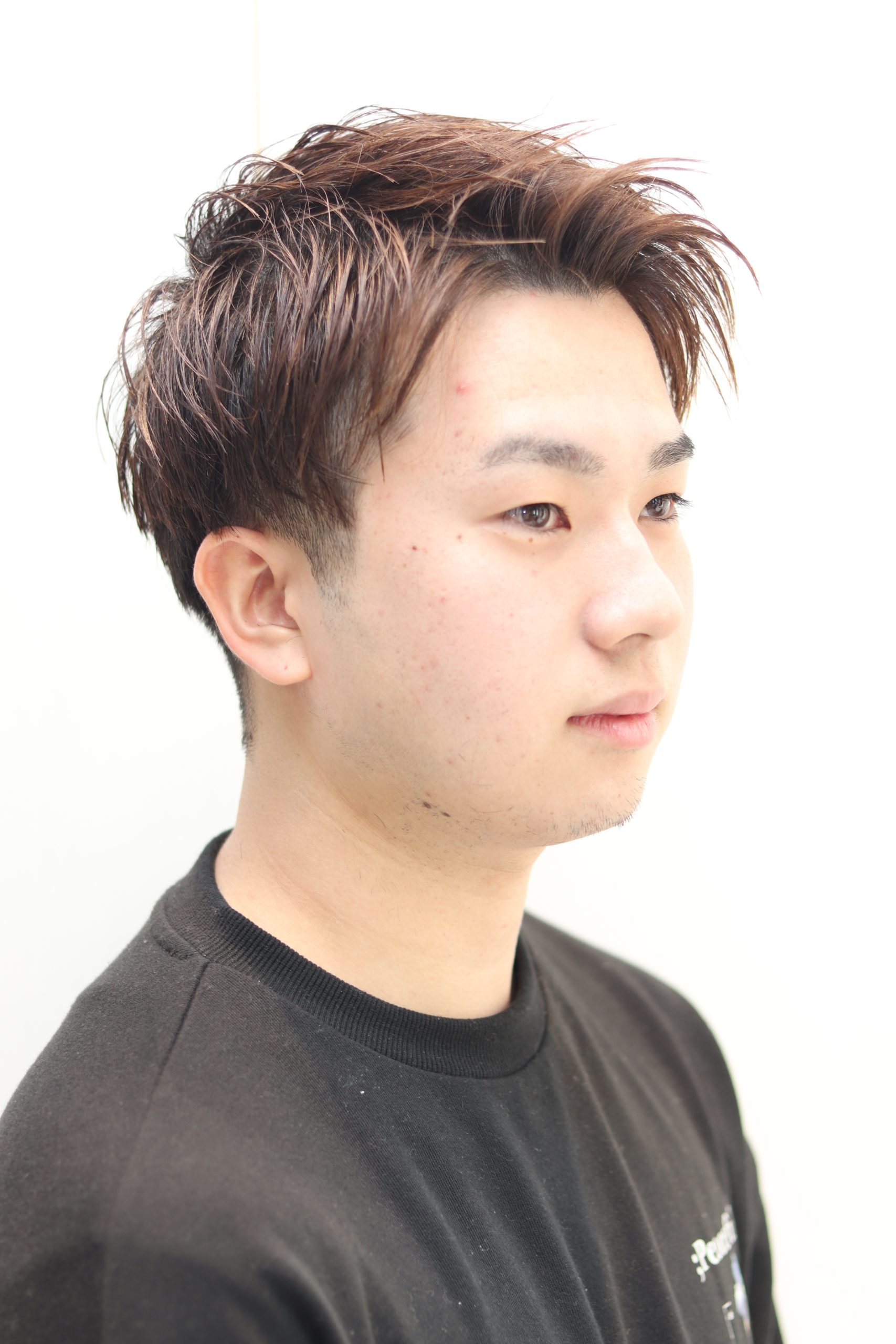 爽やかアップバングスタイル/ツーブロック